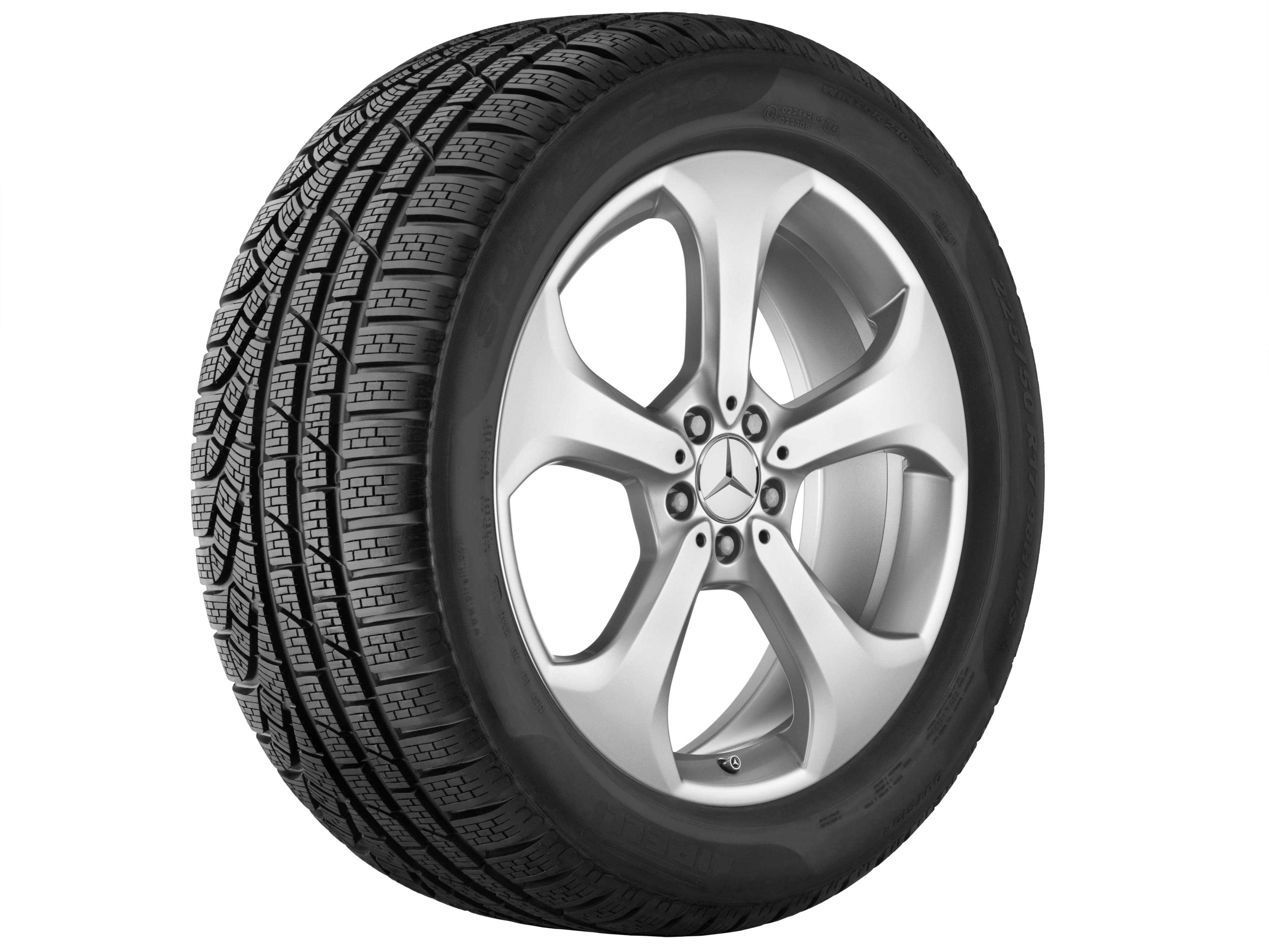 5-spoke wheel, 50.8 cm (20-inch) - 9 J x 20 ET 54, vanadium silver, painted