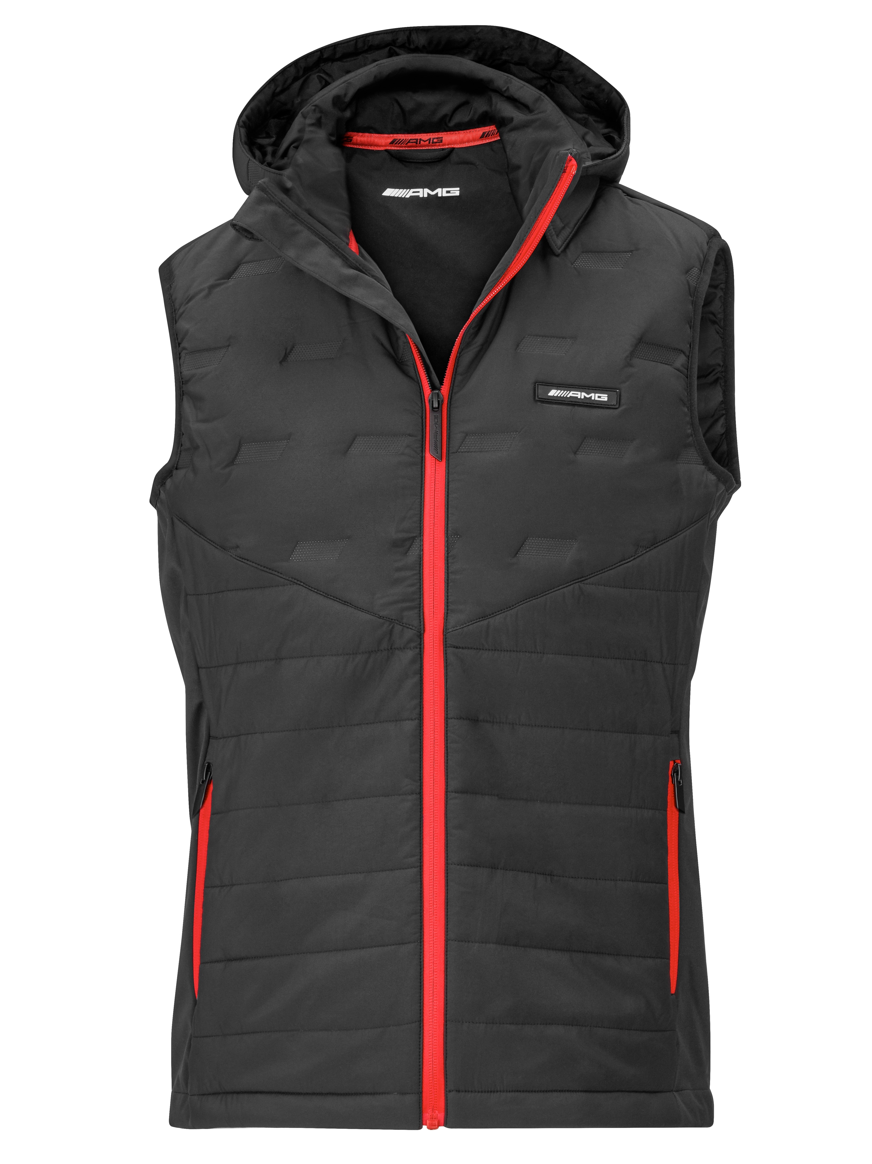 Men's AMG hybrid gilet - black, XXXL