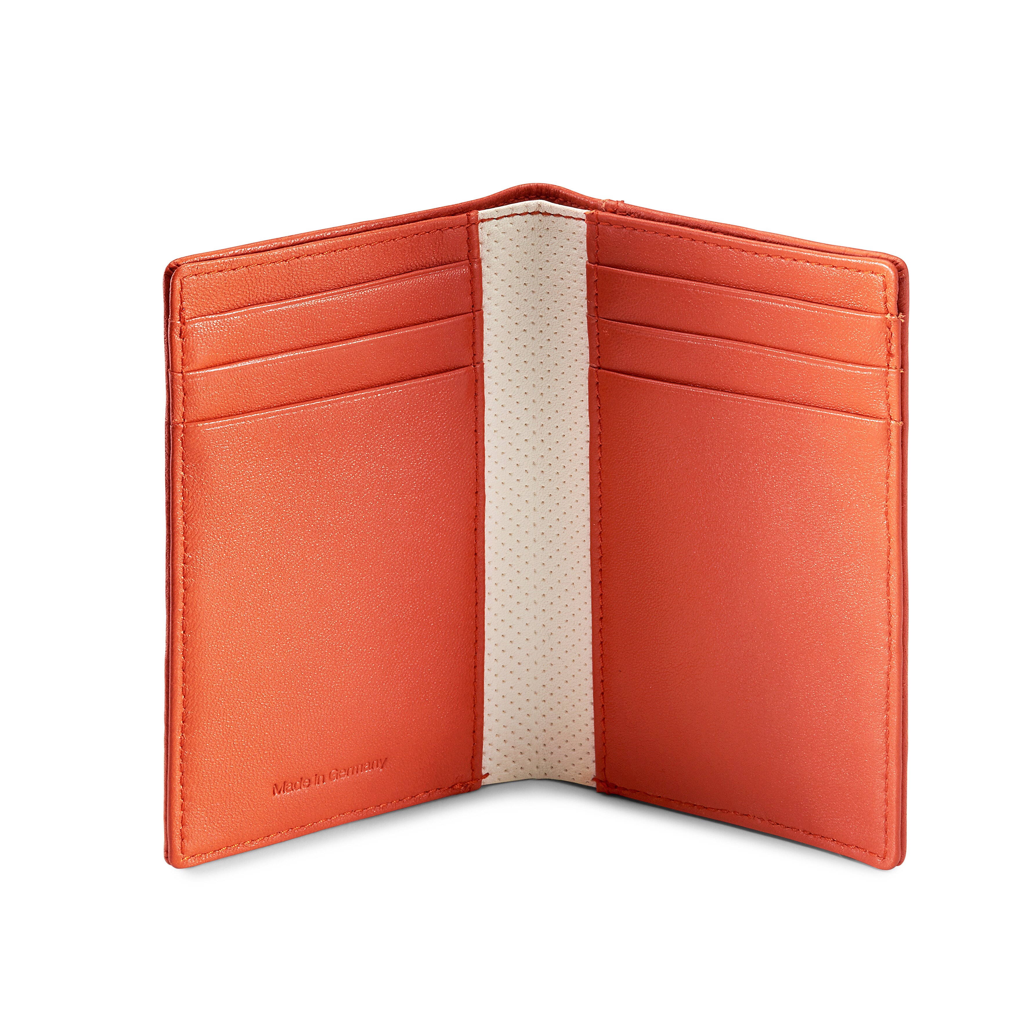 Mini wallet, Mercedes-Maybach - orange, Leather