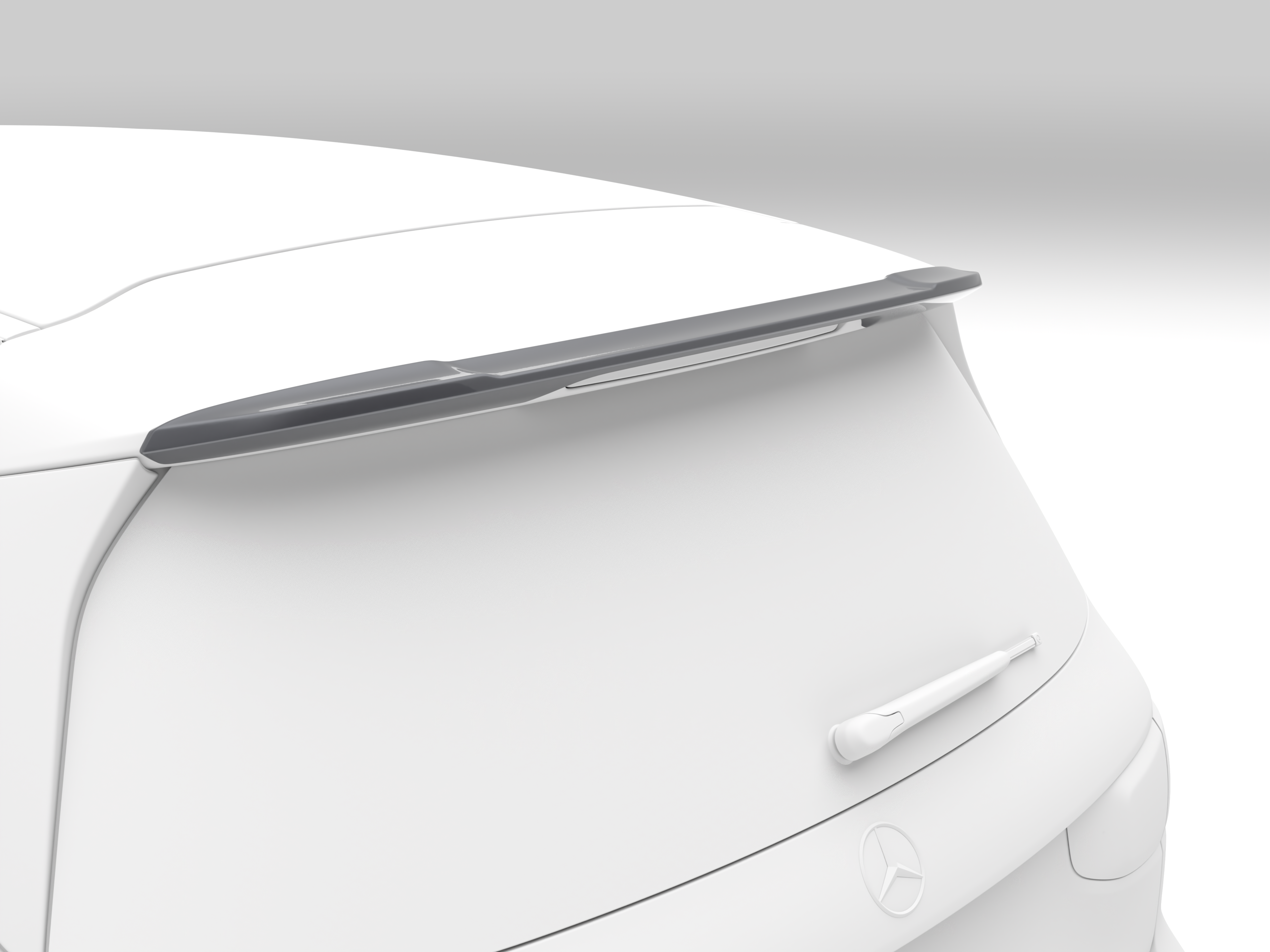 Roof spoiler - Plastic, primed