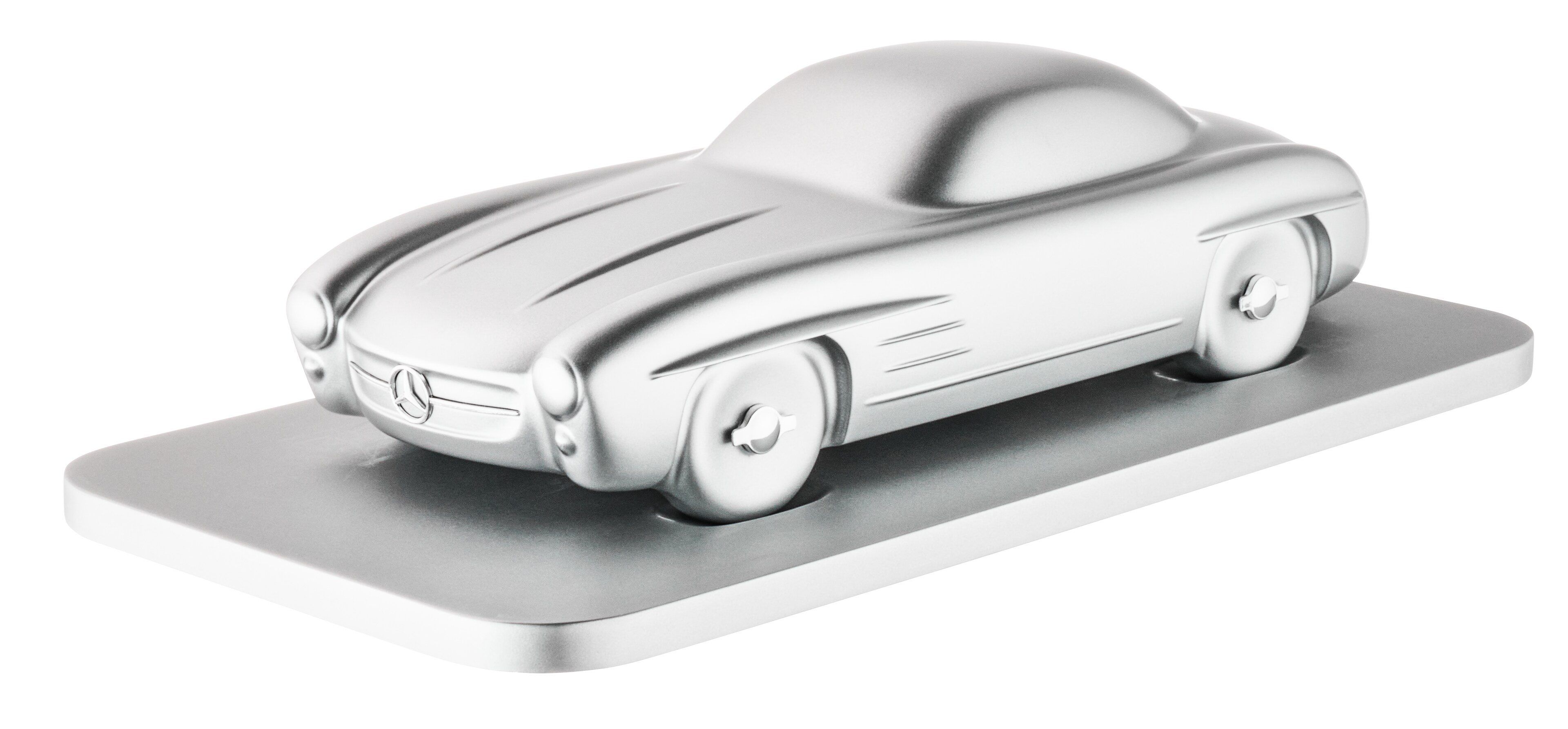 300 SL Coupe W 198 II sculpture (1957-1963) - silver-coloured, Minichamps, 1:18