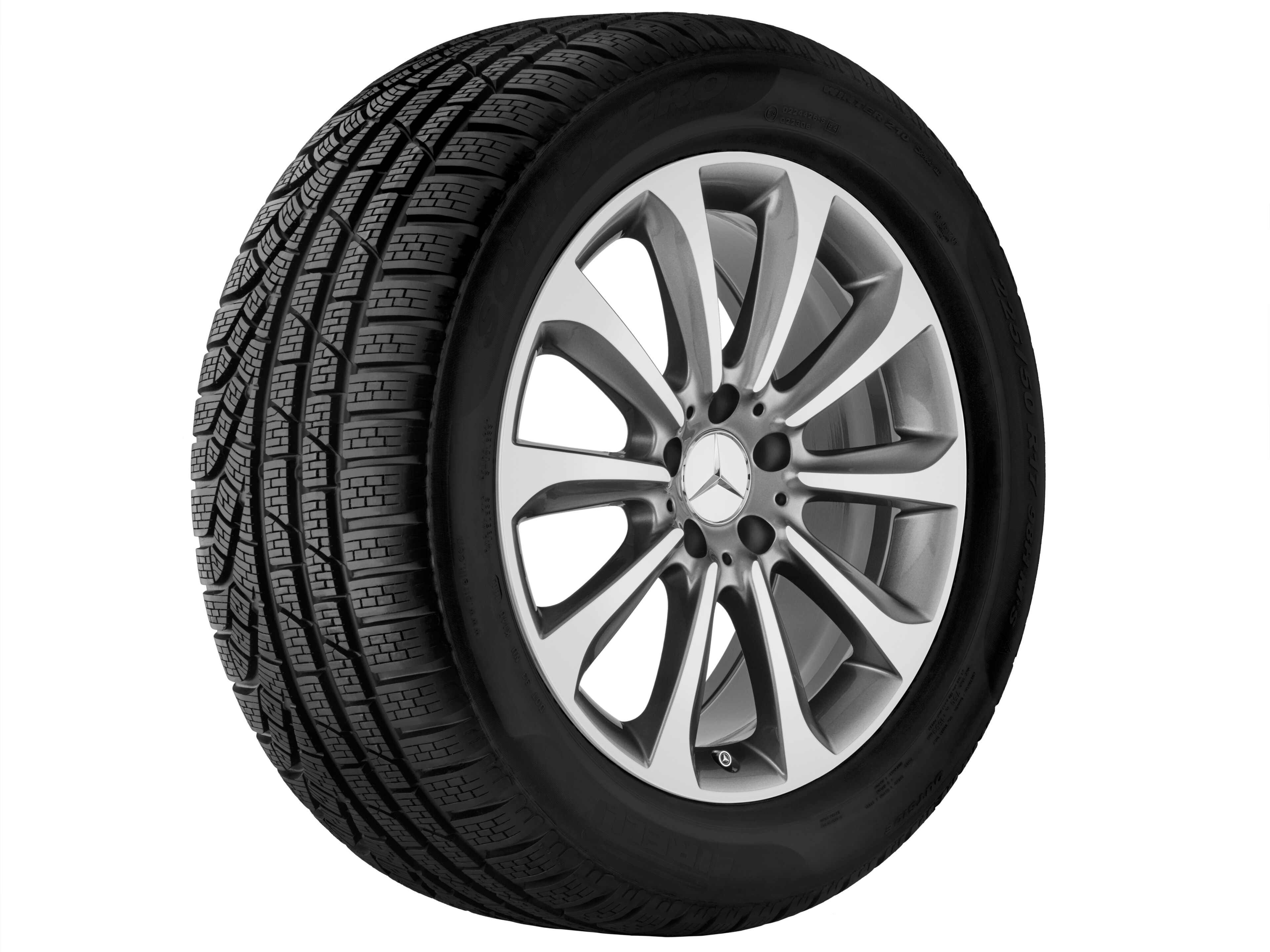 10-spoke wheel, 45.7 cm (18-inch) - 9,5 J x 18 ET 48, himalaya grey, high-sheen