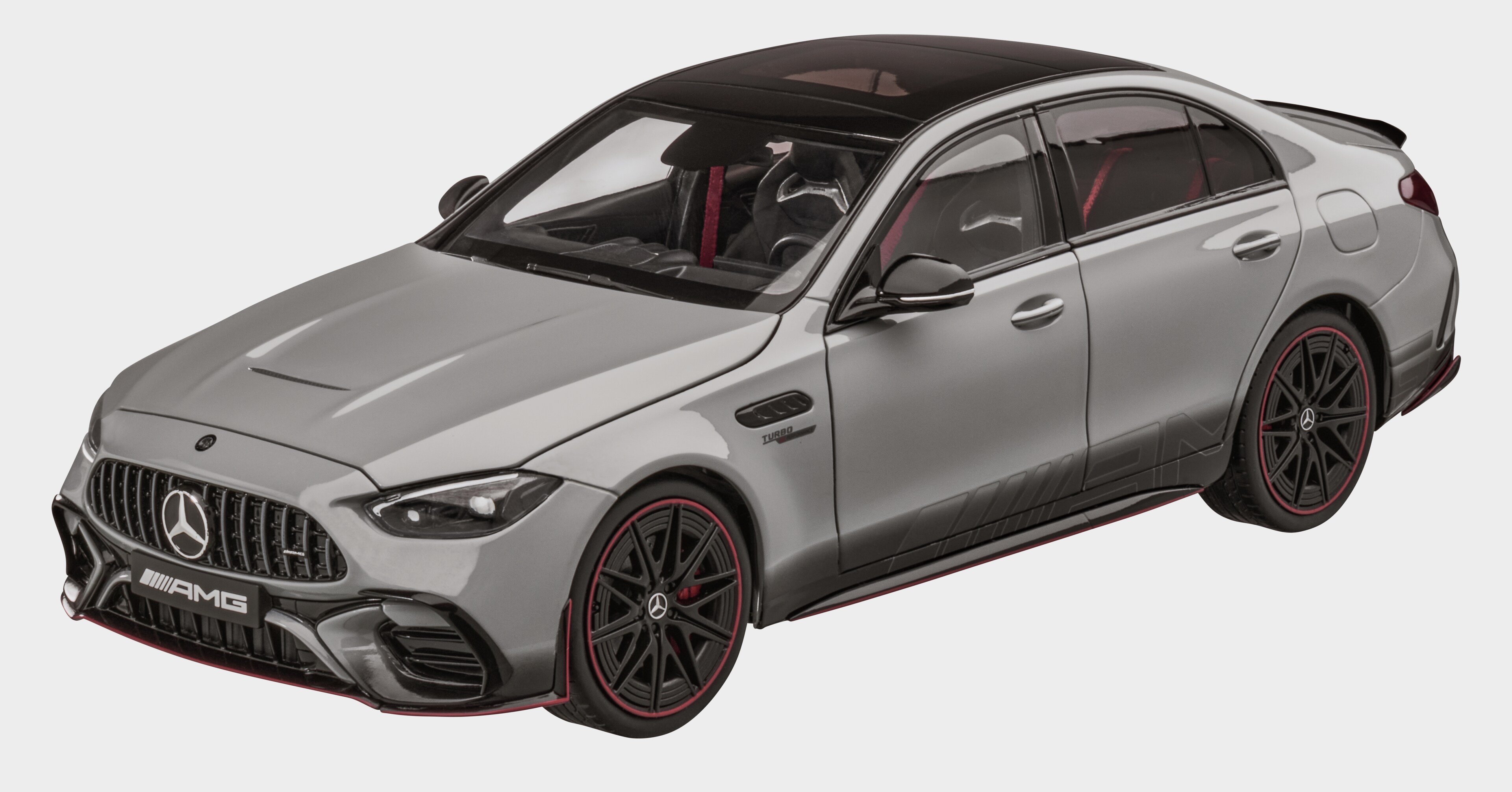 Mercedes-AMG C 63, W206 - MANUFAKTUR alpine grey non-metallic, NZG, 1:18