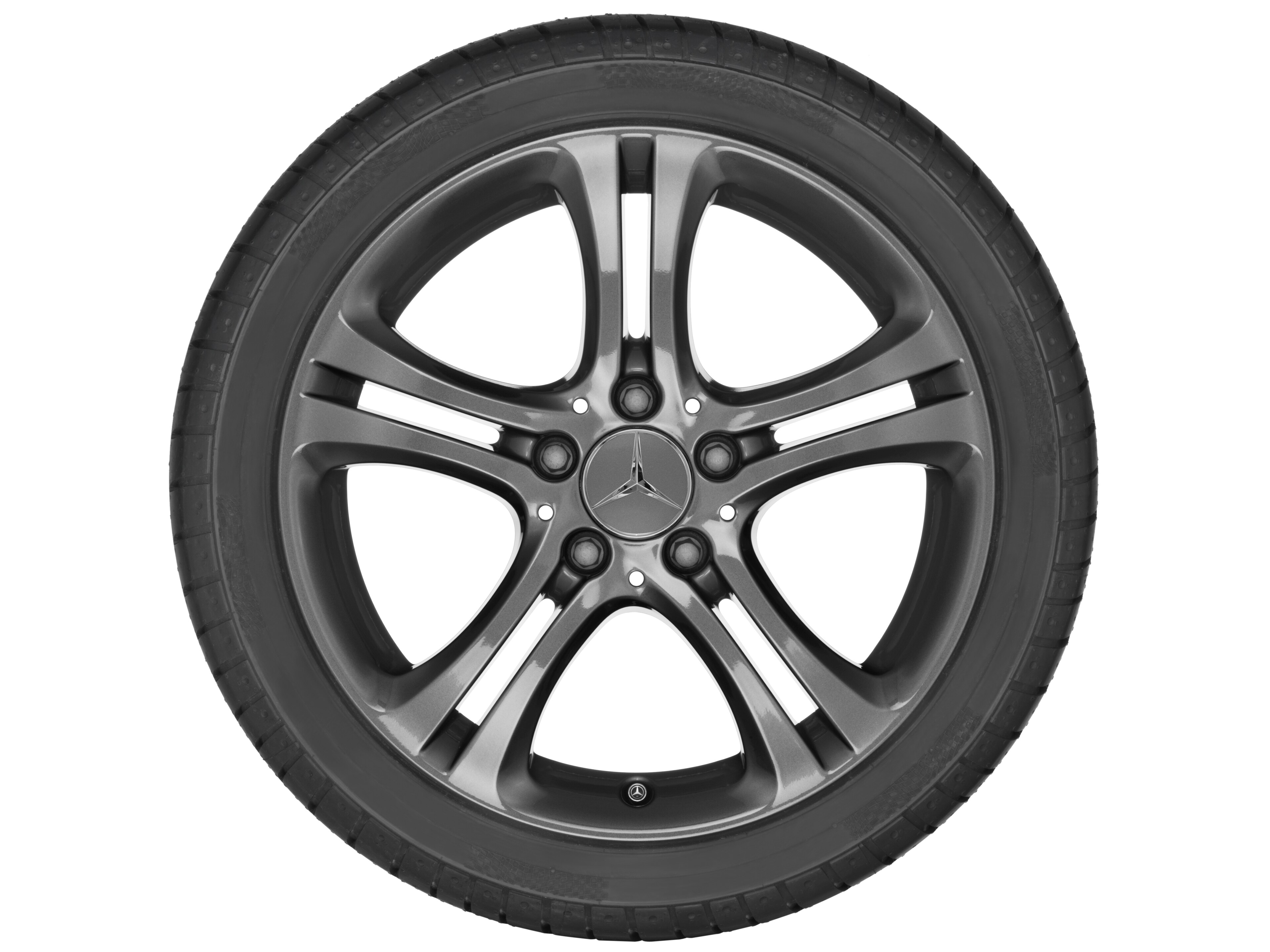 5-twin-spoke wheel, 43.2 cm (17-inch) - 7,5 J x 17 ET 52,5, tremolite metallic, painted