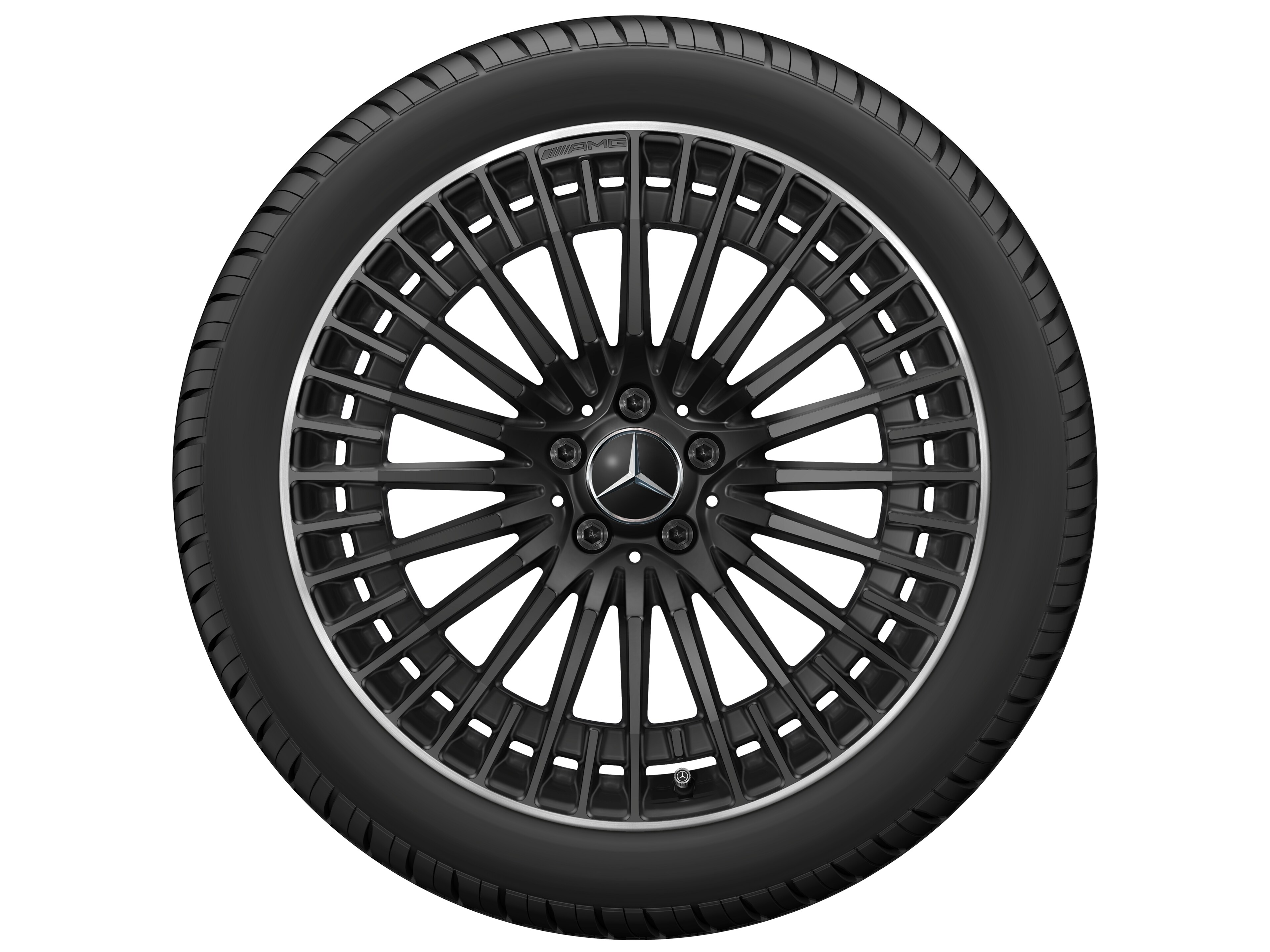 AMG multi-spoke wheel, 50.8 cm (20-inch), High-sheen rim flange - 8,5 J x 20 ET 50,5, black, high-sheen rim flange
