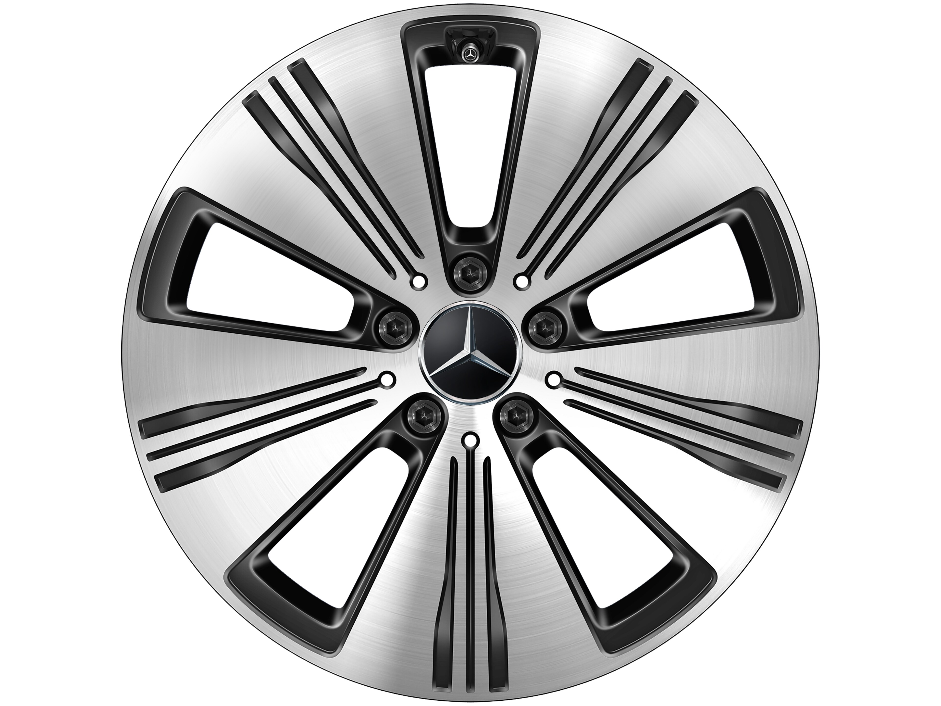 5-spoke wheel, 45.7 cm (18-inch) - 7,5 J x 18 ET 53,5, black, high-sheen