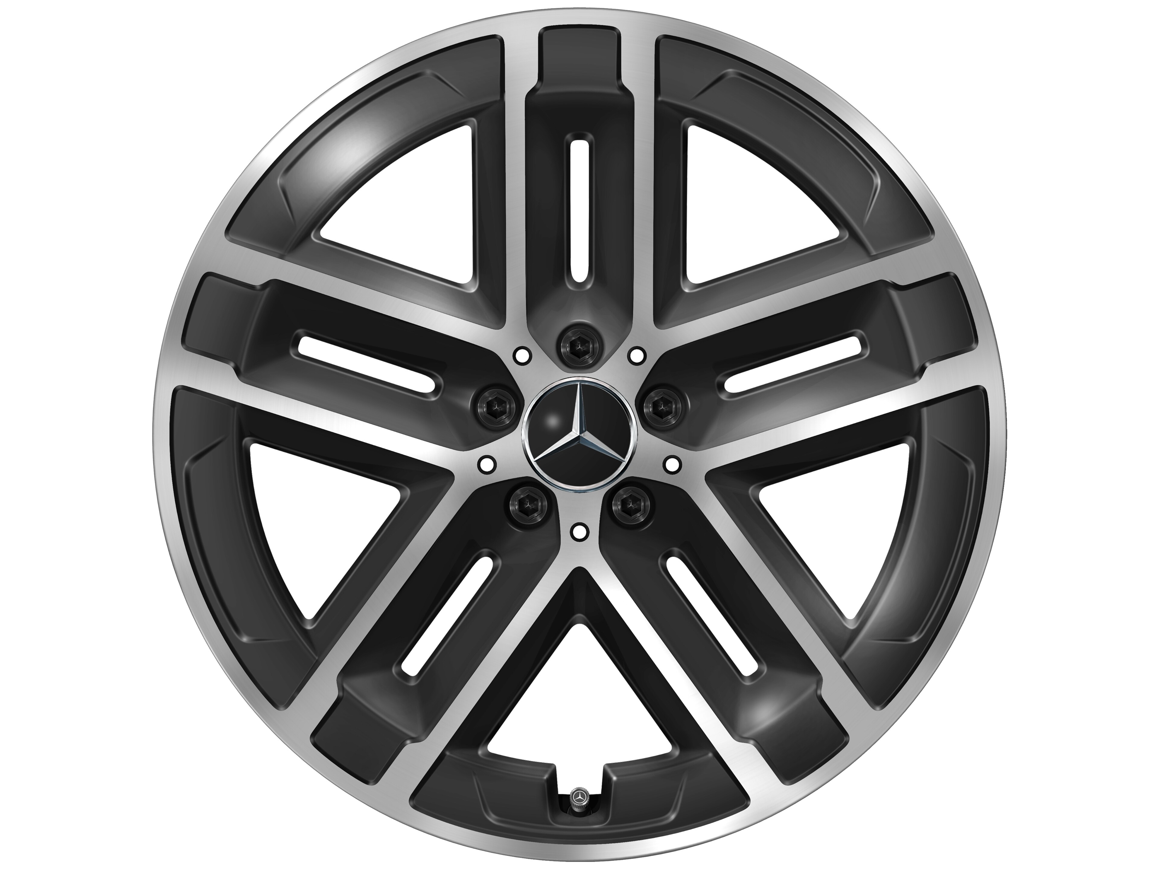 5-twin-spoke wheel, Aero, 50.8 cm (20-inch) - 9 J x 20 ET 60,8, black, high-sheen