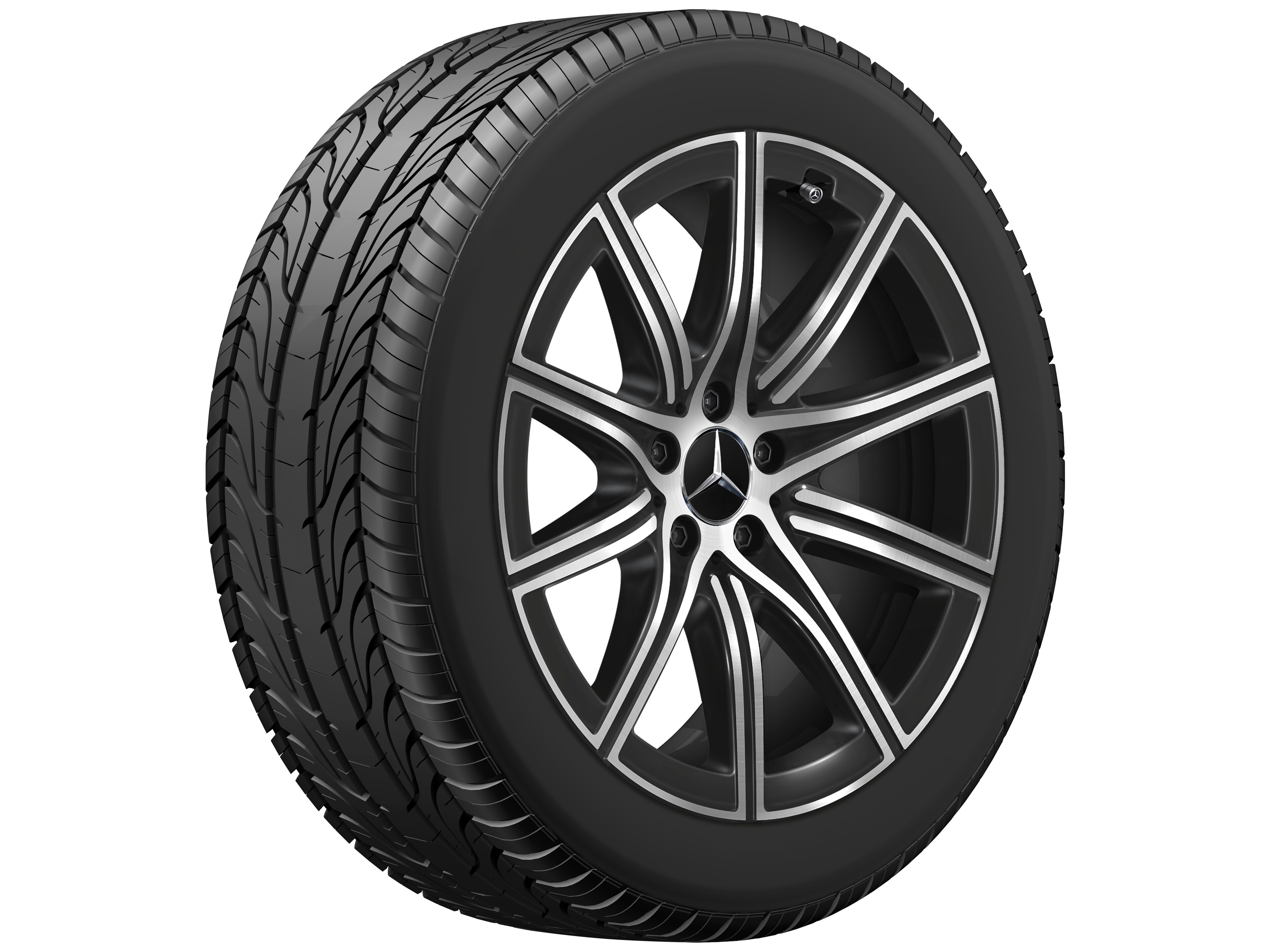 10-spoke wheel, 48.3 cm (19-inch) - 8,5 J x 19 ET 31,5, black, high-sheen