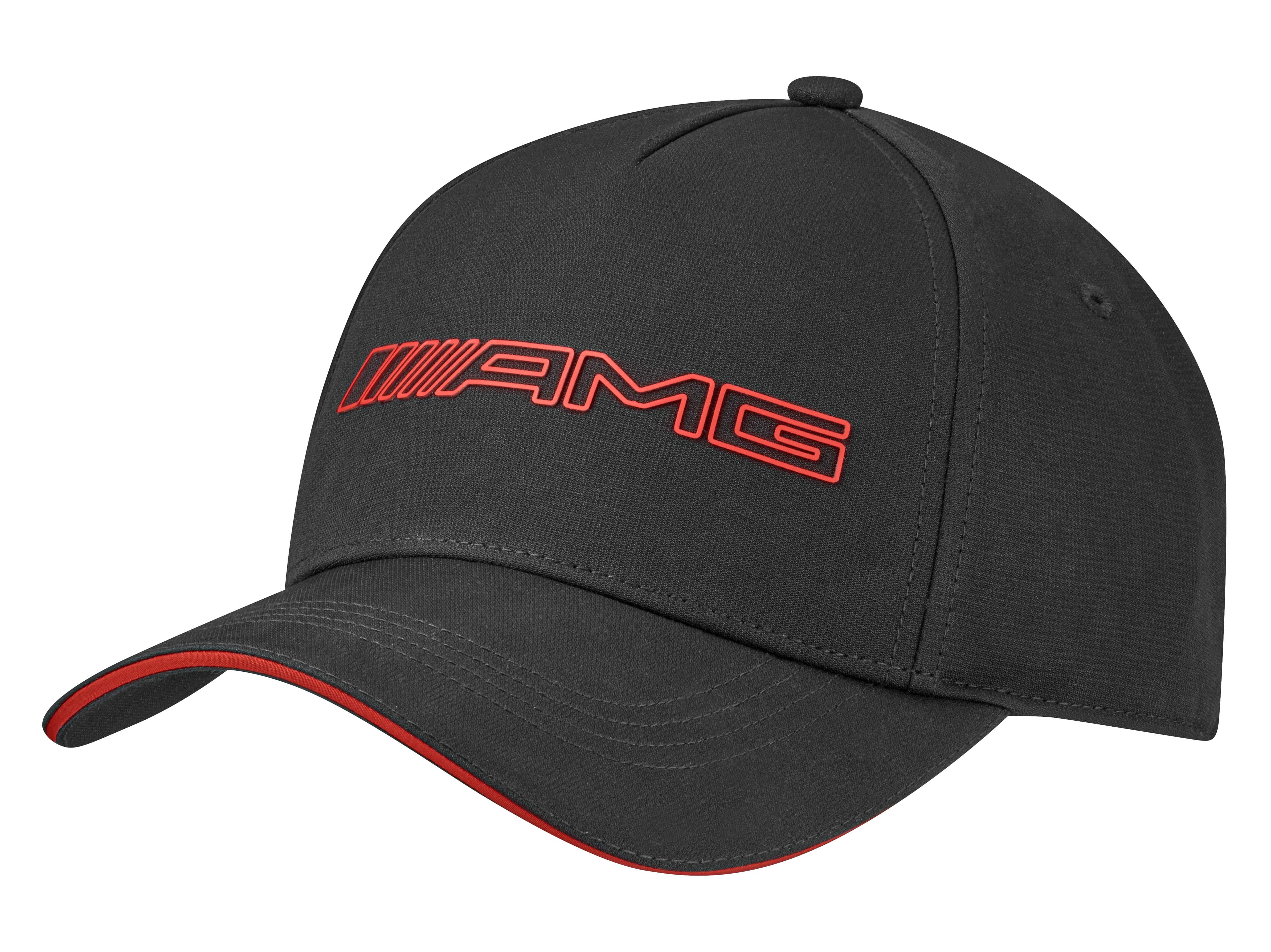 AMG cap - black / red, Polyester (recycled)