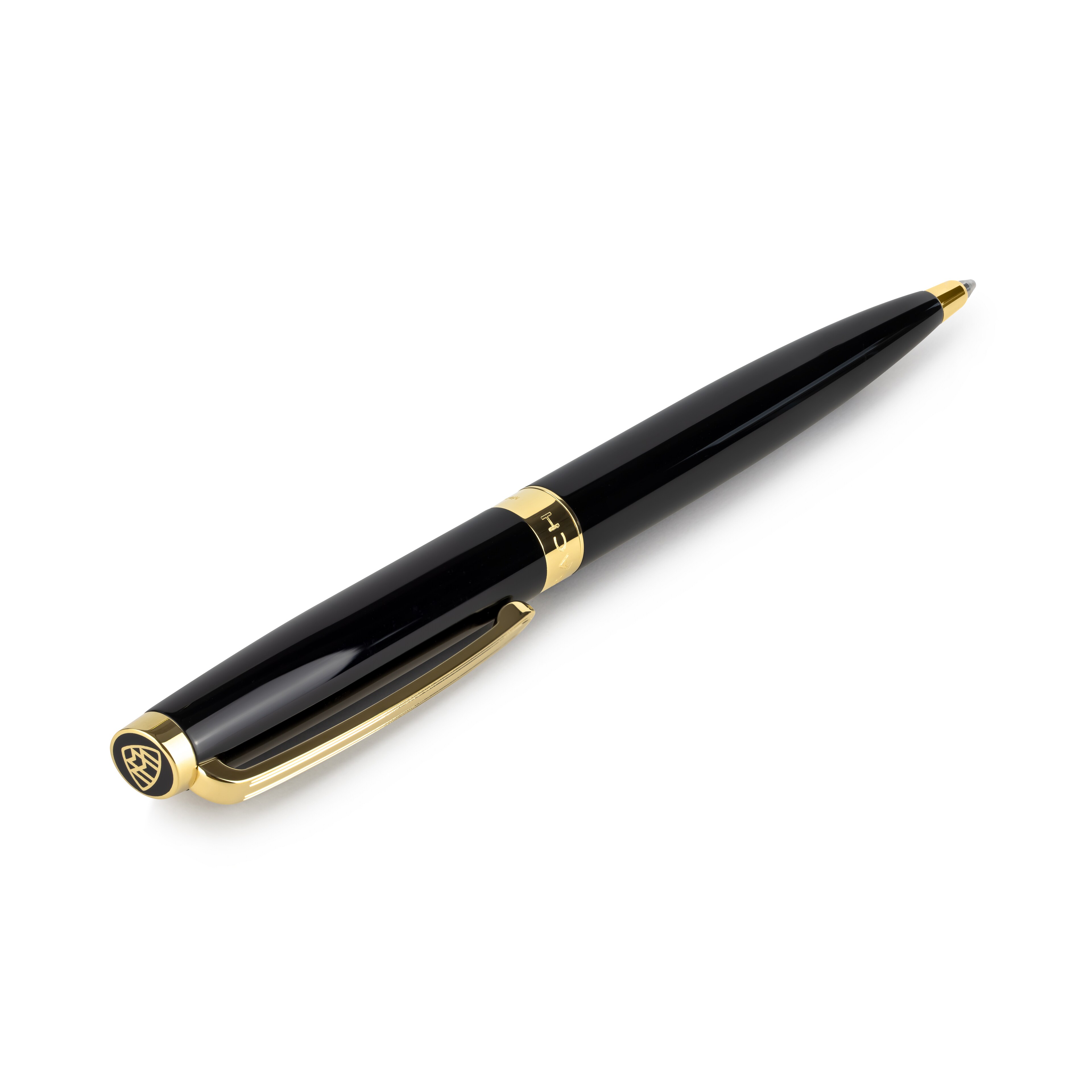 Ballpoint pen, Mercedes-Maybach - black / gold-coloured, Brass, glossy