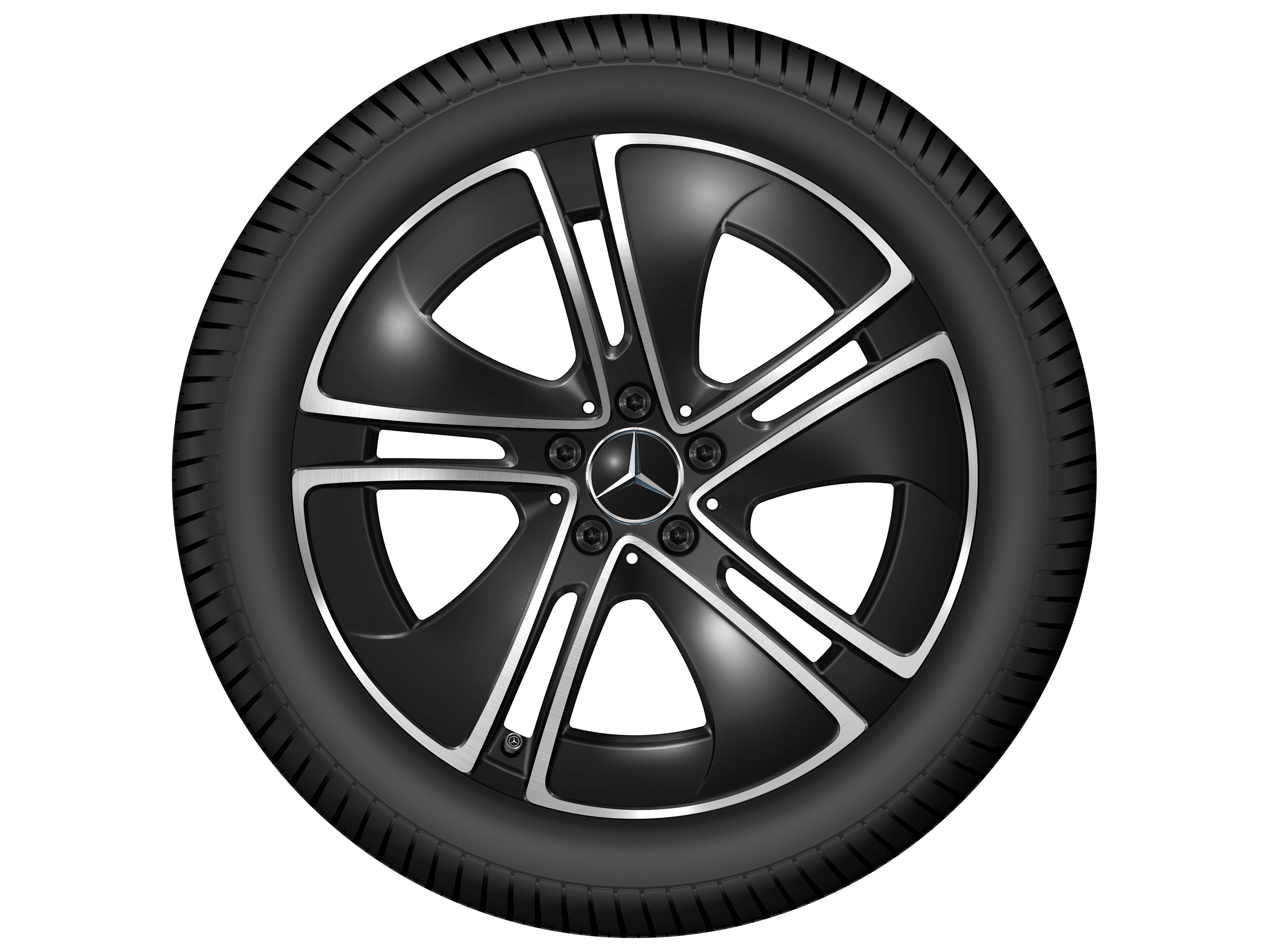 5-spoke wheel, Aero, 48.3 cm (19-inch) - 9 J x 19 ET 60,5, black, high-sheen