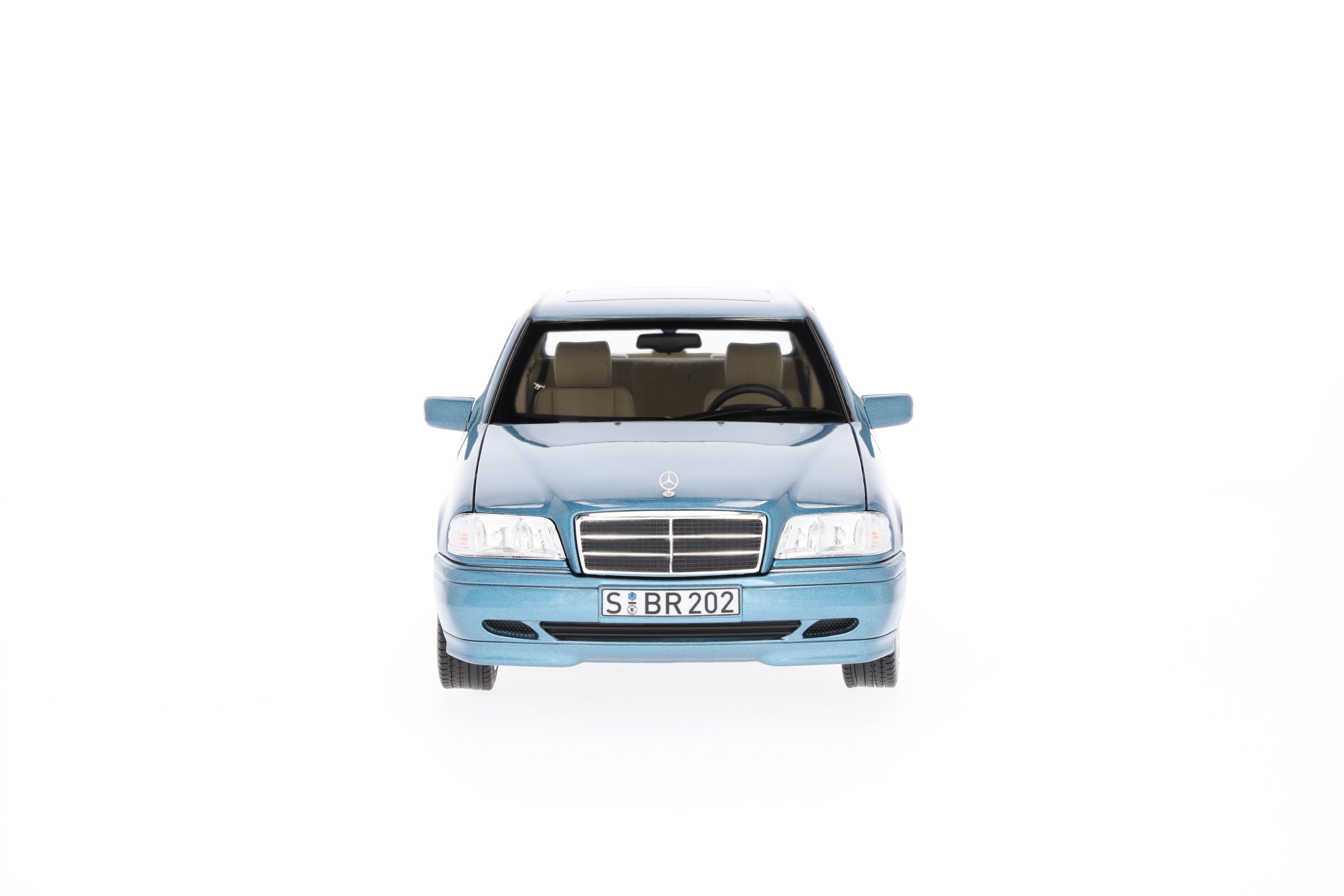 C 200 Sedan W 202 (1997-2001) - aquamarine blue, Norev, 1:18