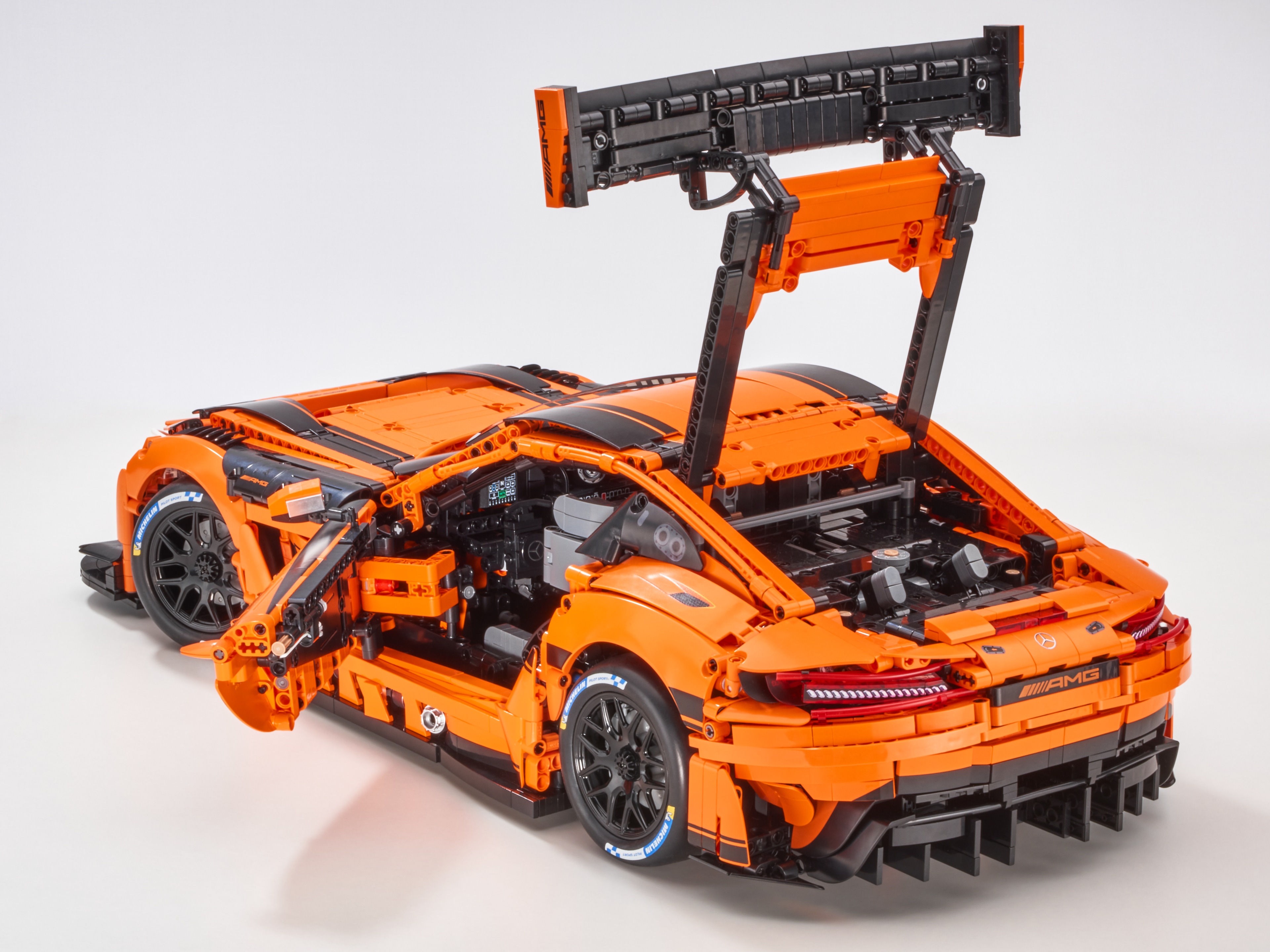 Mercedes-AMG GT3, Klemmbaustein Modell, C190 - orange, CaDa, 1:8