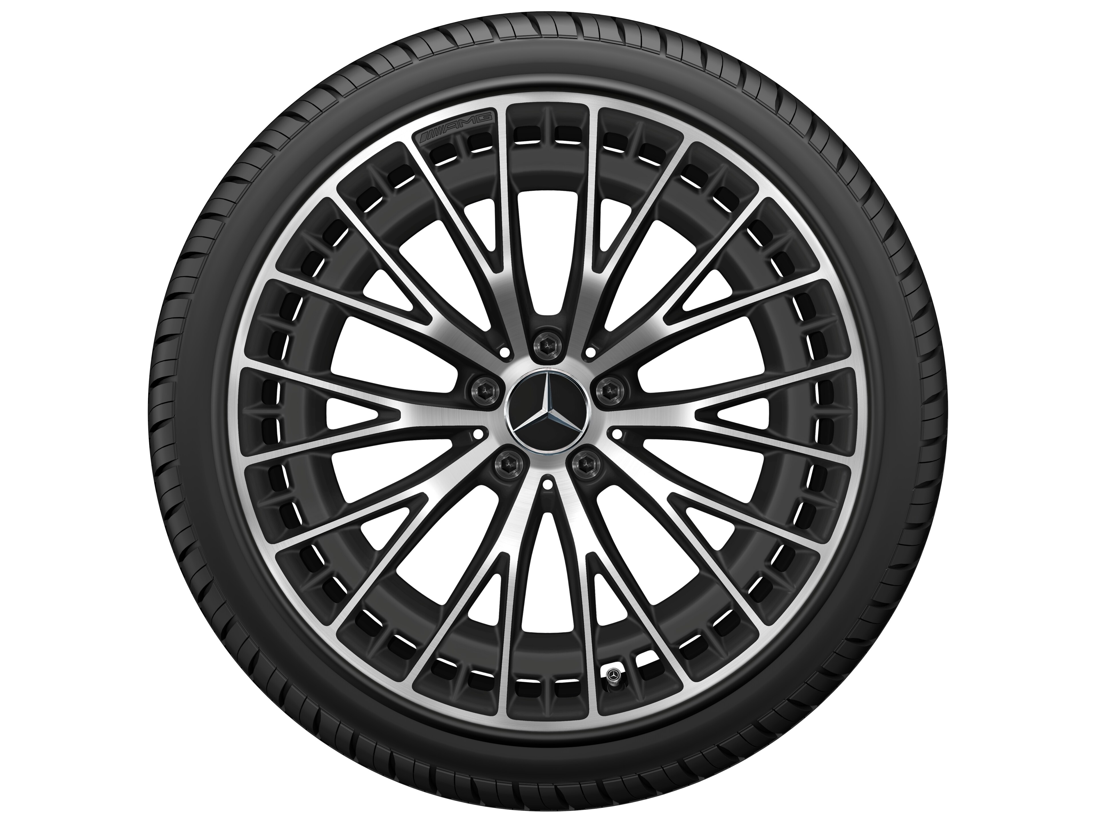 AMG light-alloy wheel, in Y-spoke design, 50.8 cm (20-inch) - 9,5 J x 20 ET 19, matt black, high-sheen