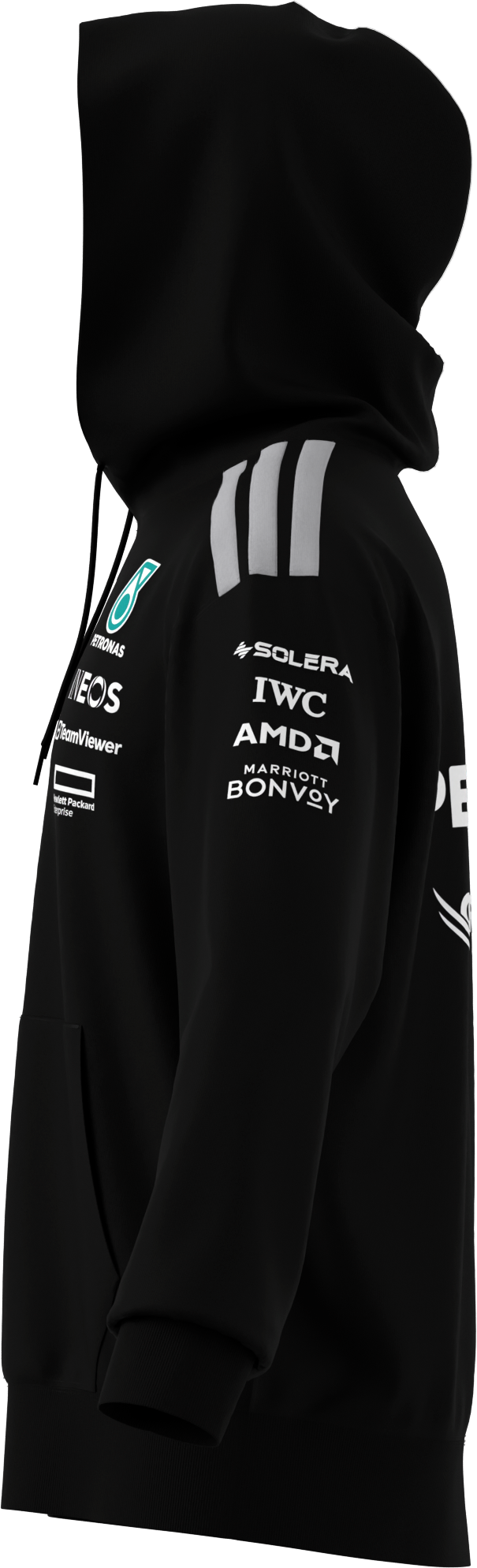 Men's sweat hoodie, Driver, Mercedes-AMG F1 - black, M