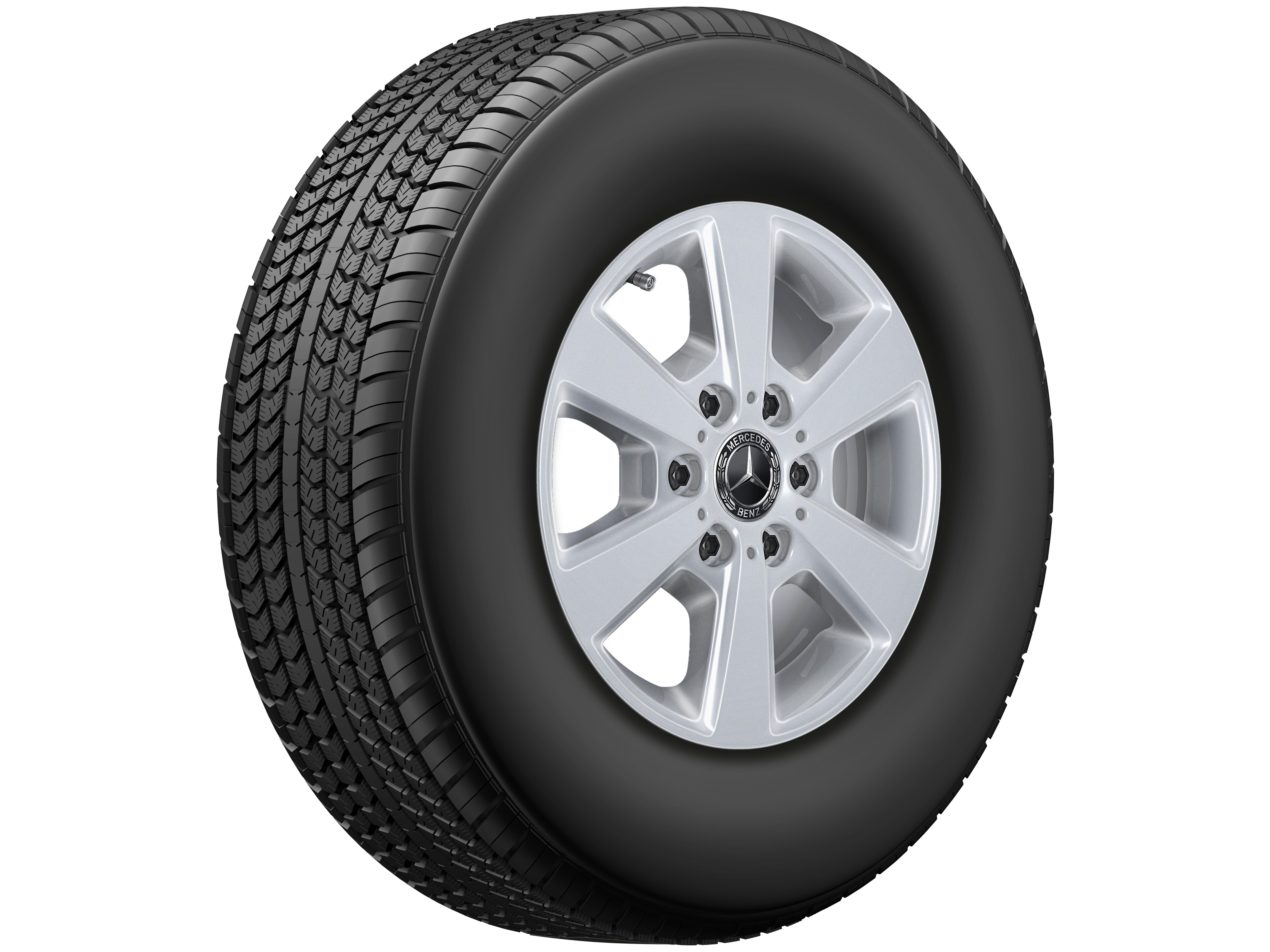 6-spoke wheel, 40.6 cm (16-inch) - 6,5 J x 16 ET 54, vanadium silver, painted