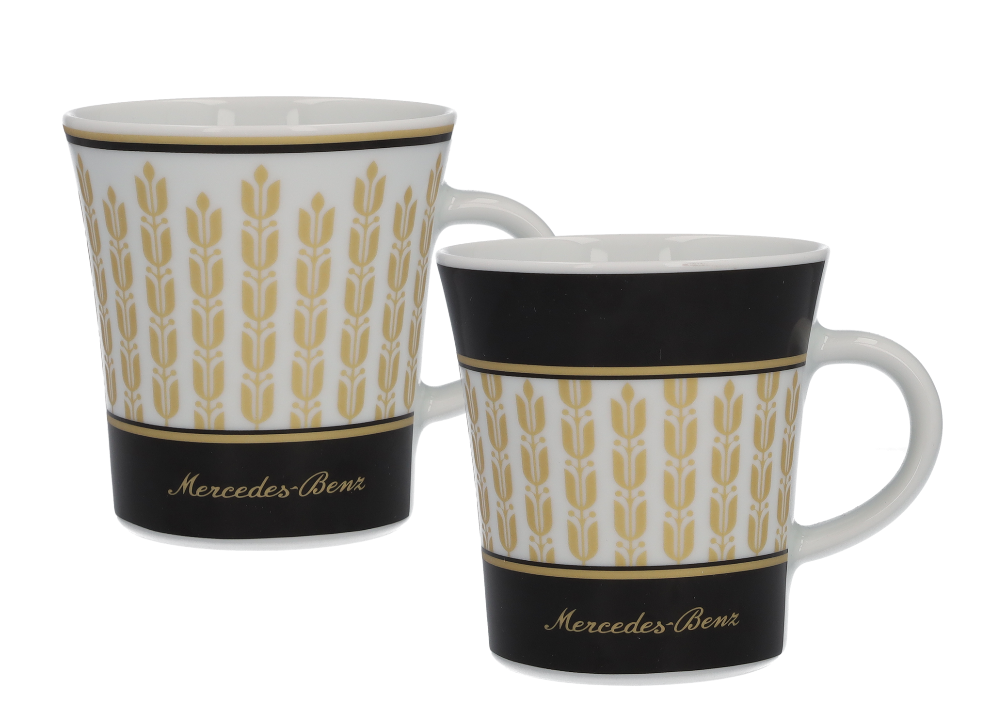 Coffee mug - black / white / gold-coloured, Porcelain, 300 ml, Kahla