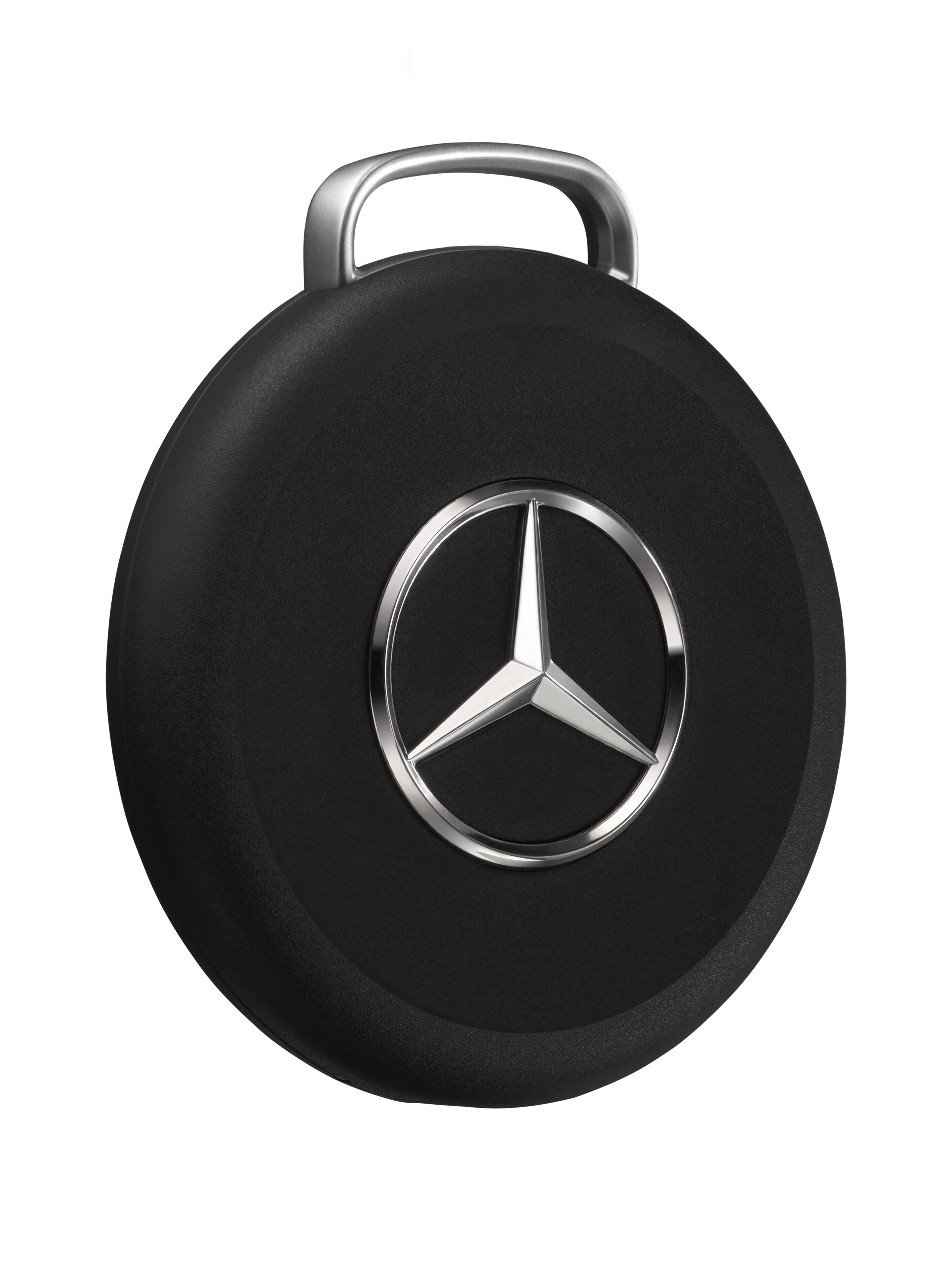 Mercedes-Benz, Chipolo loop tracking tag - black / silver-coloured, Plastic, galvanised