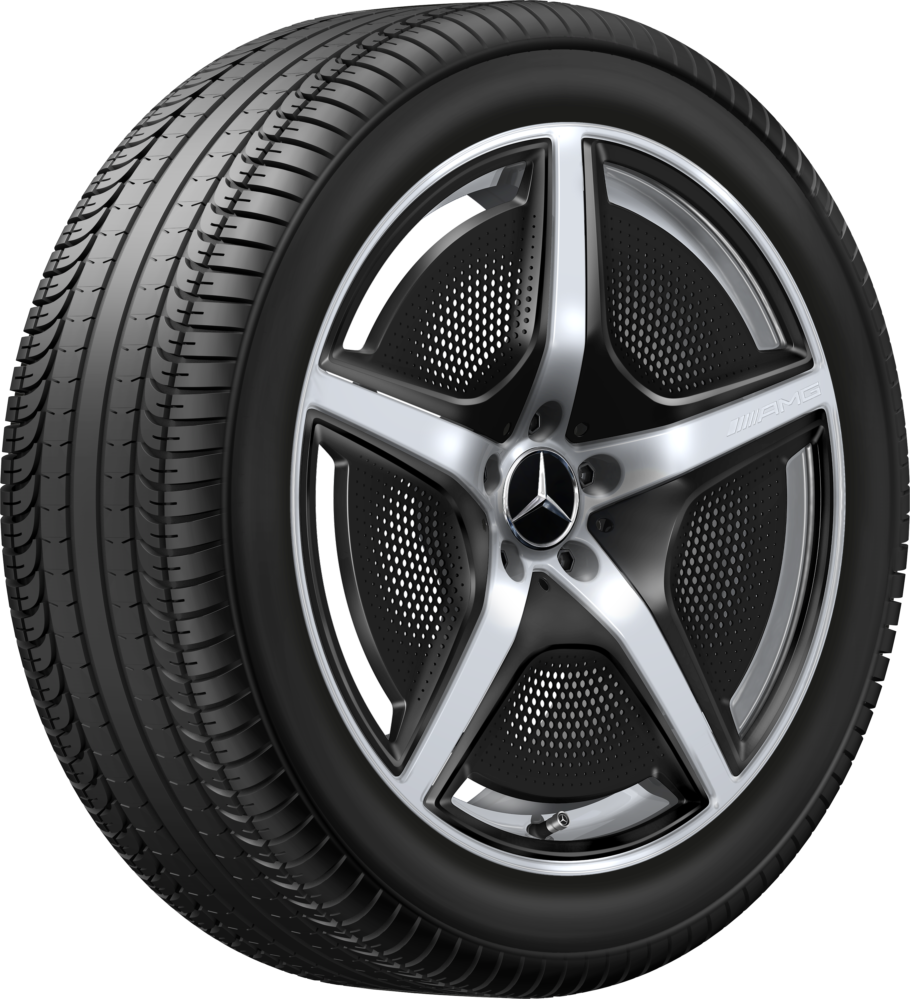 AMG 5-spoke wheel, 50.8 cm (20-inch) - 9 J x 20 ET 50, vanadium silver, high-gloss