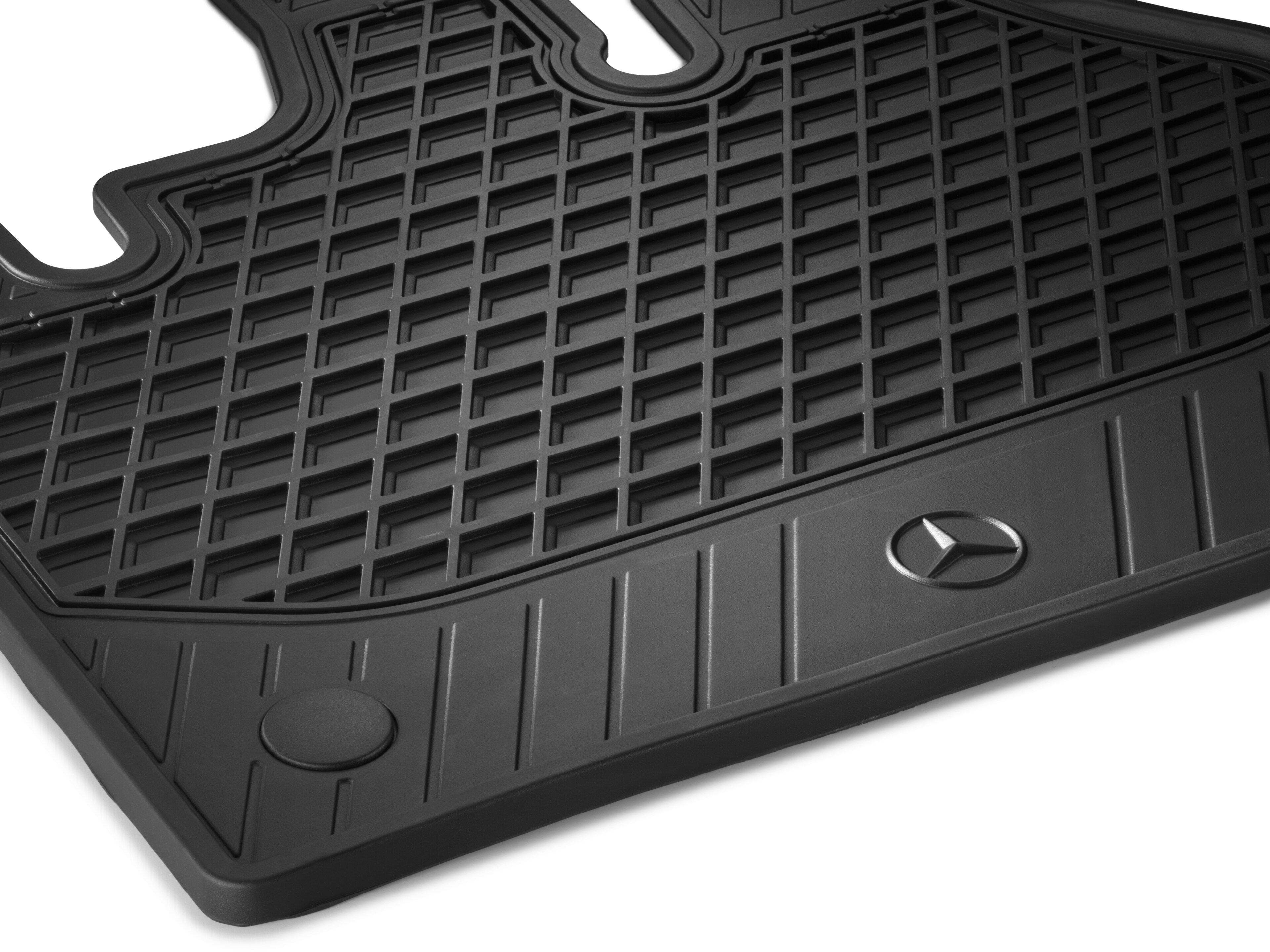 All-season floor mats Driver & front passenger's mat, Set of 2 - RHD, black