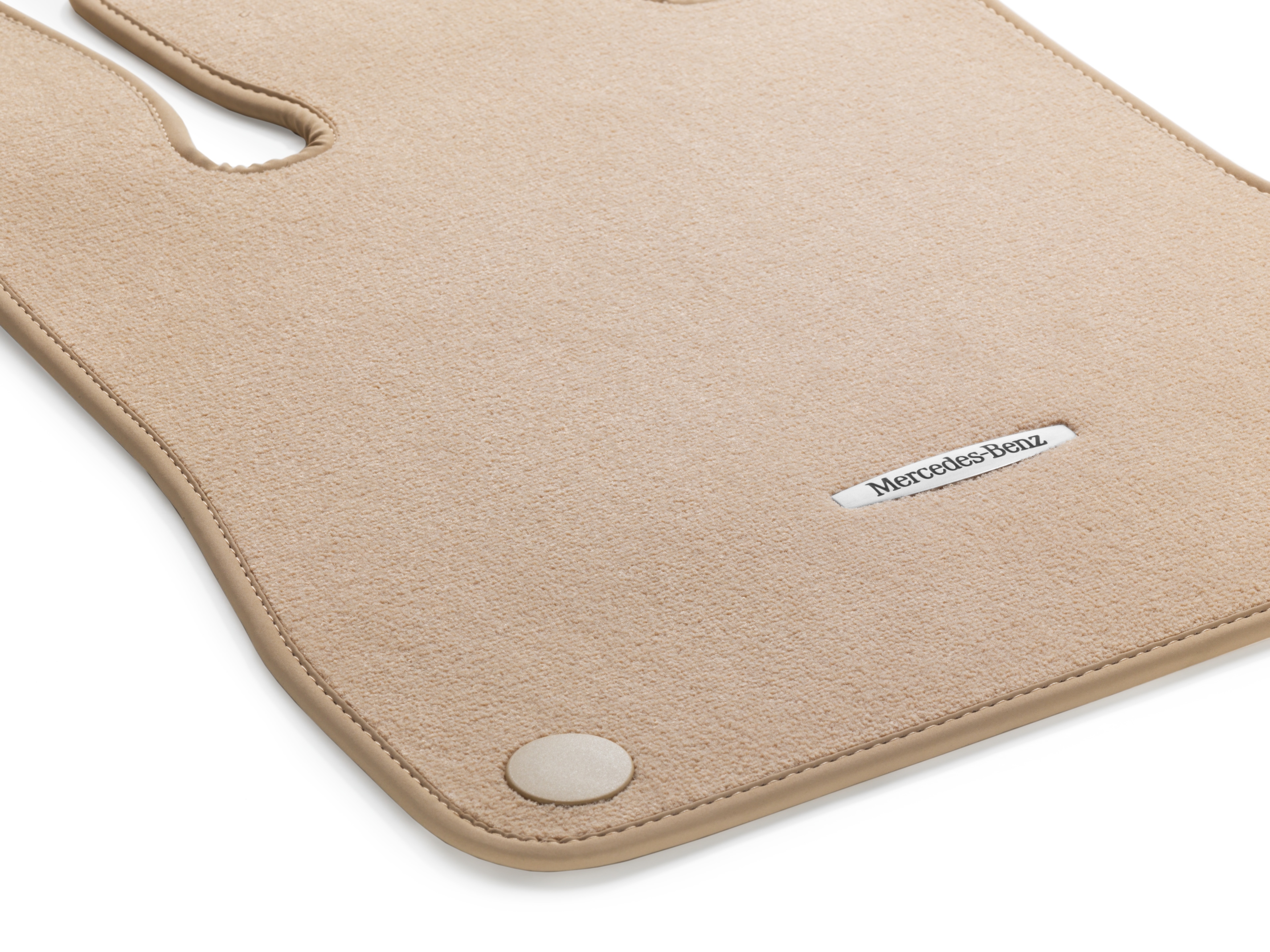 Velour floor mats CLASSIC, Set, Set of 2 - RHD, ginger beige