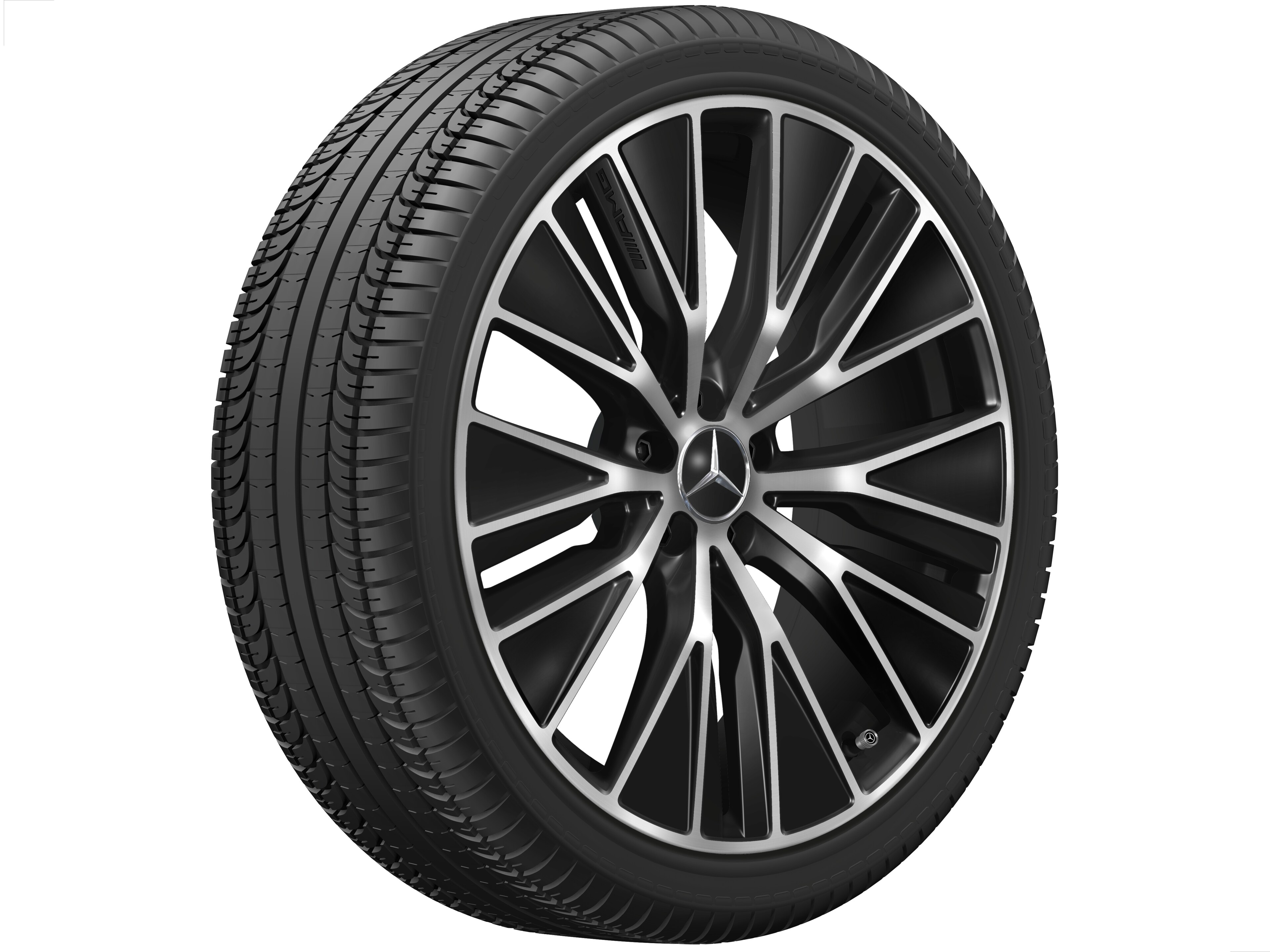 AMG light-alloy wheel, in Y-spoke design, 53.3 cm (21-inch), aerodynamically optimized - 9,5 J x 21 ET 58,2, black, high-sheen