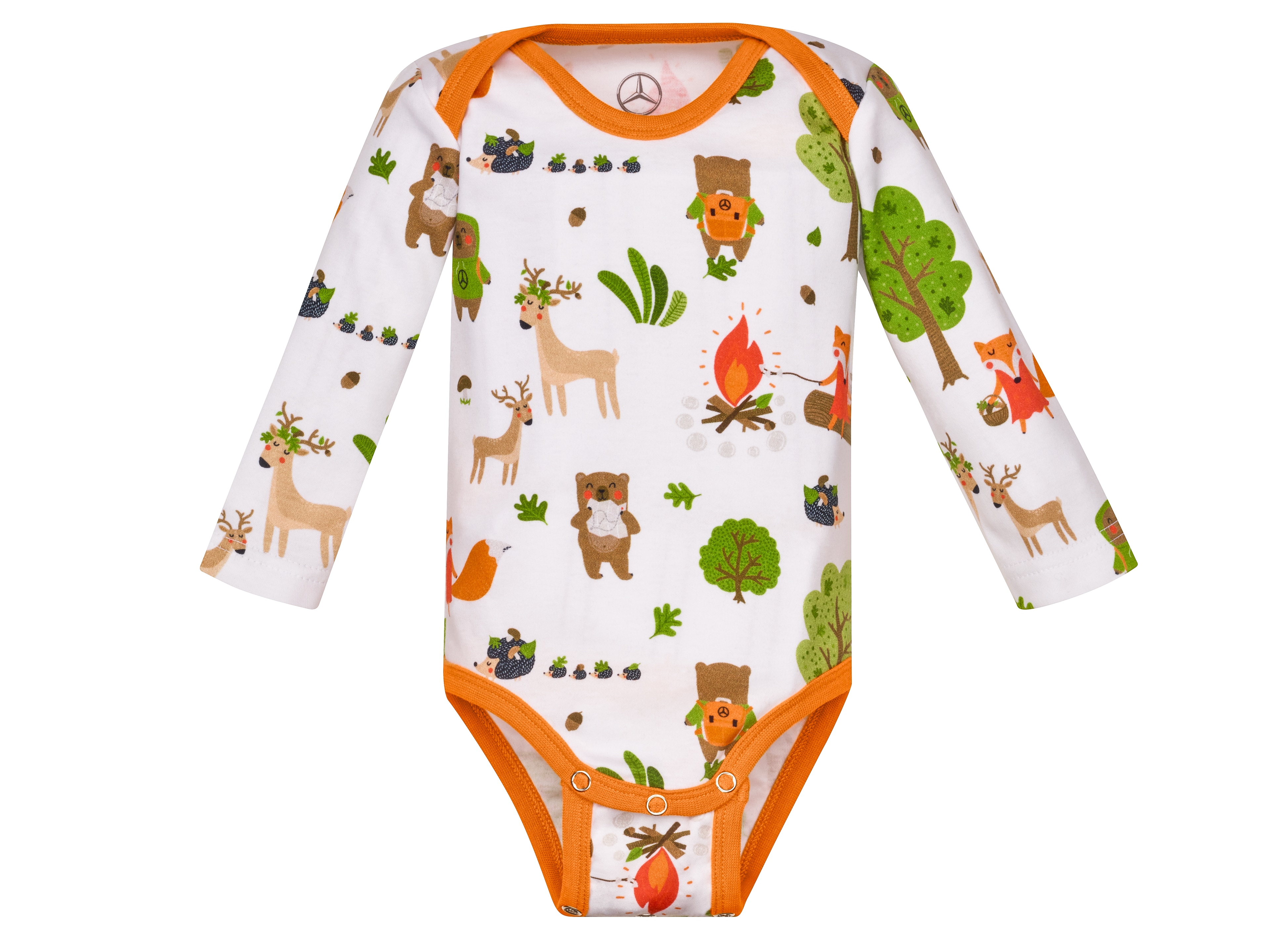Baby suit - white / colour-flecked, 80/86