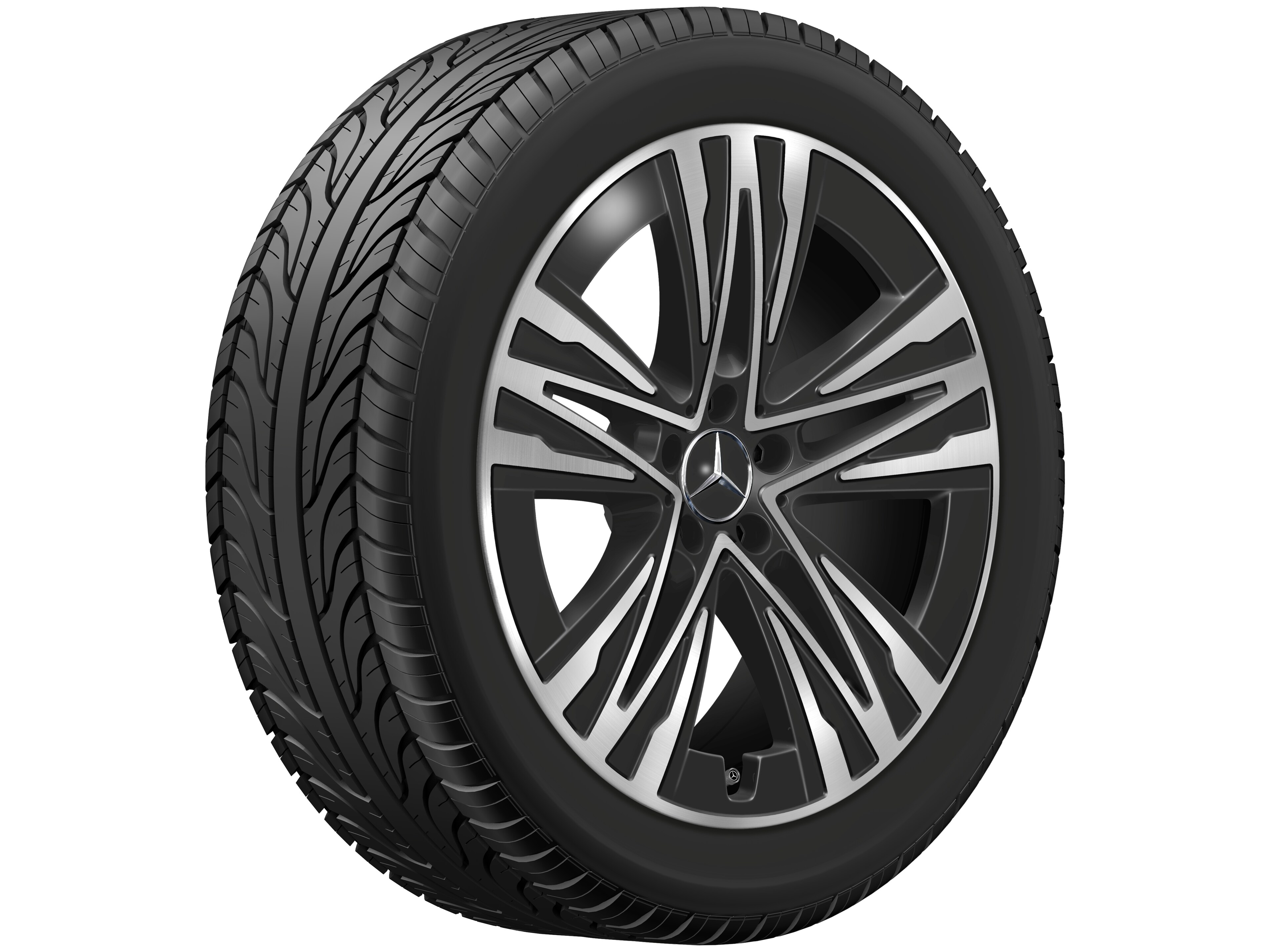 5-hole wheel, Aero, 50.8 cm (20-inch) - 8 J x 20 ET 32,7, black, high-sheen