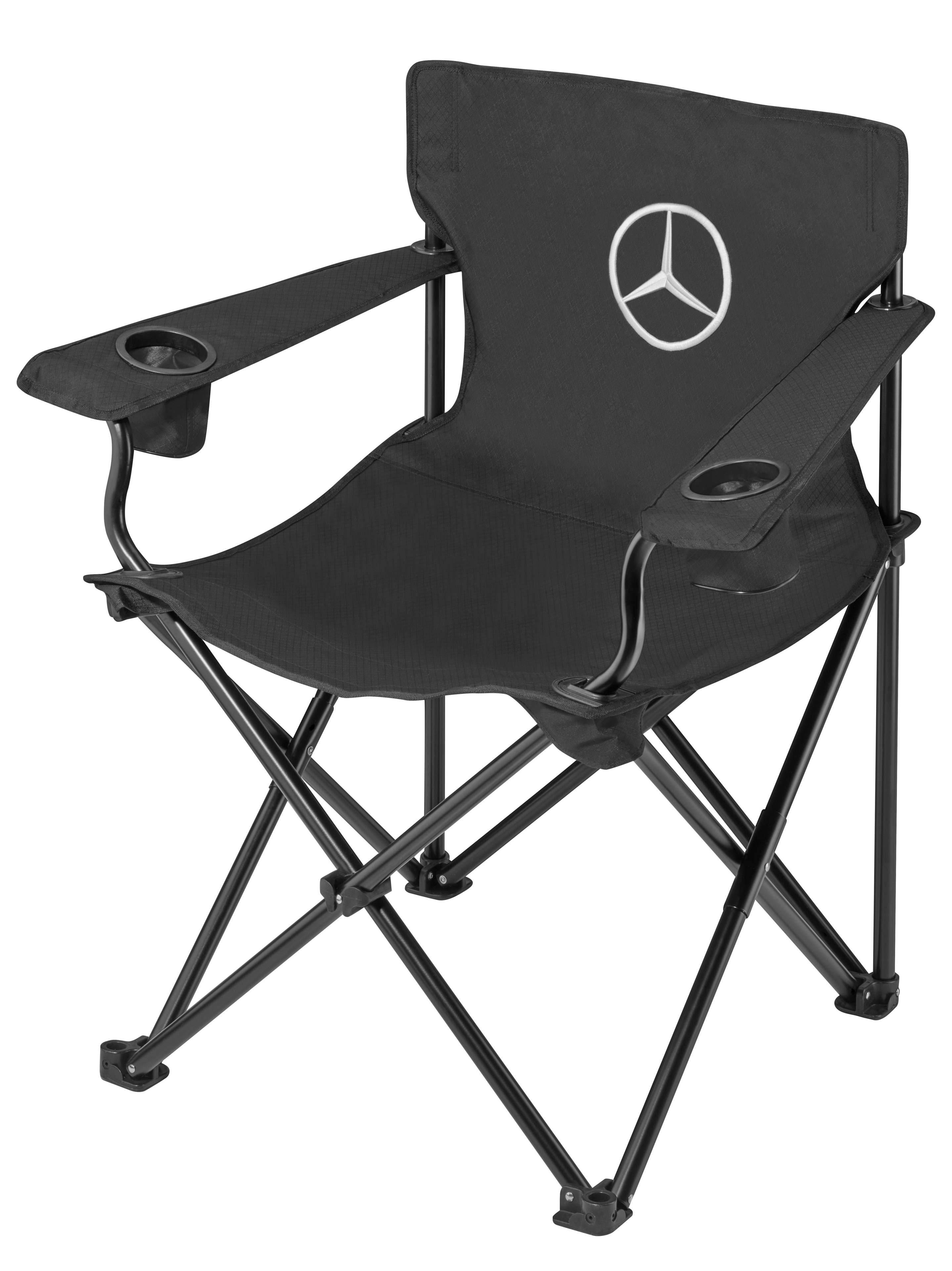 Folding chair - black, Steel / Polyester, BRUNNER
