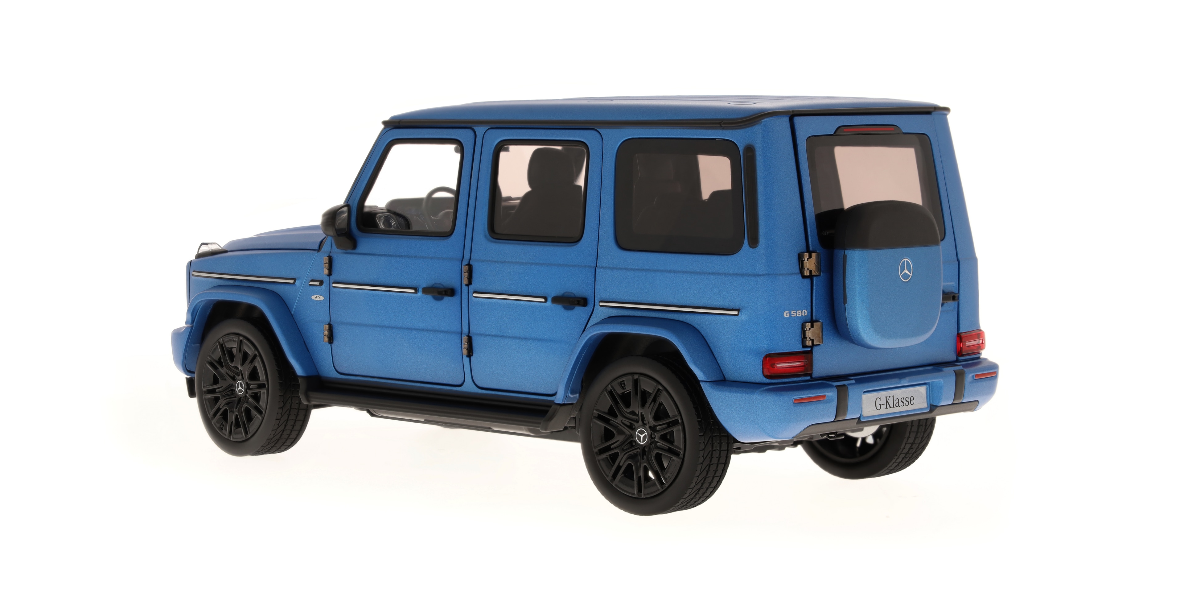 G 580 with EQ Technology, Cross-Country Vehicle, AMG Line, N465 - MANUFAKTUR south seas blue magno, Norev, 1:18