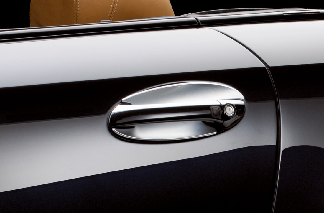 Door handle recesses, Set, Set of 2 - matt chrome-plated