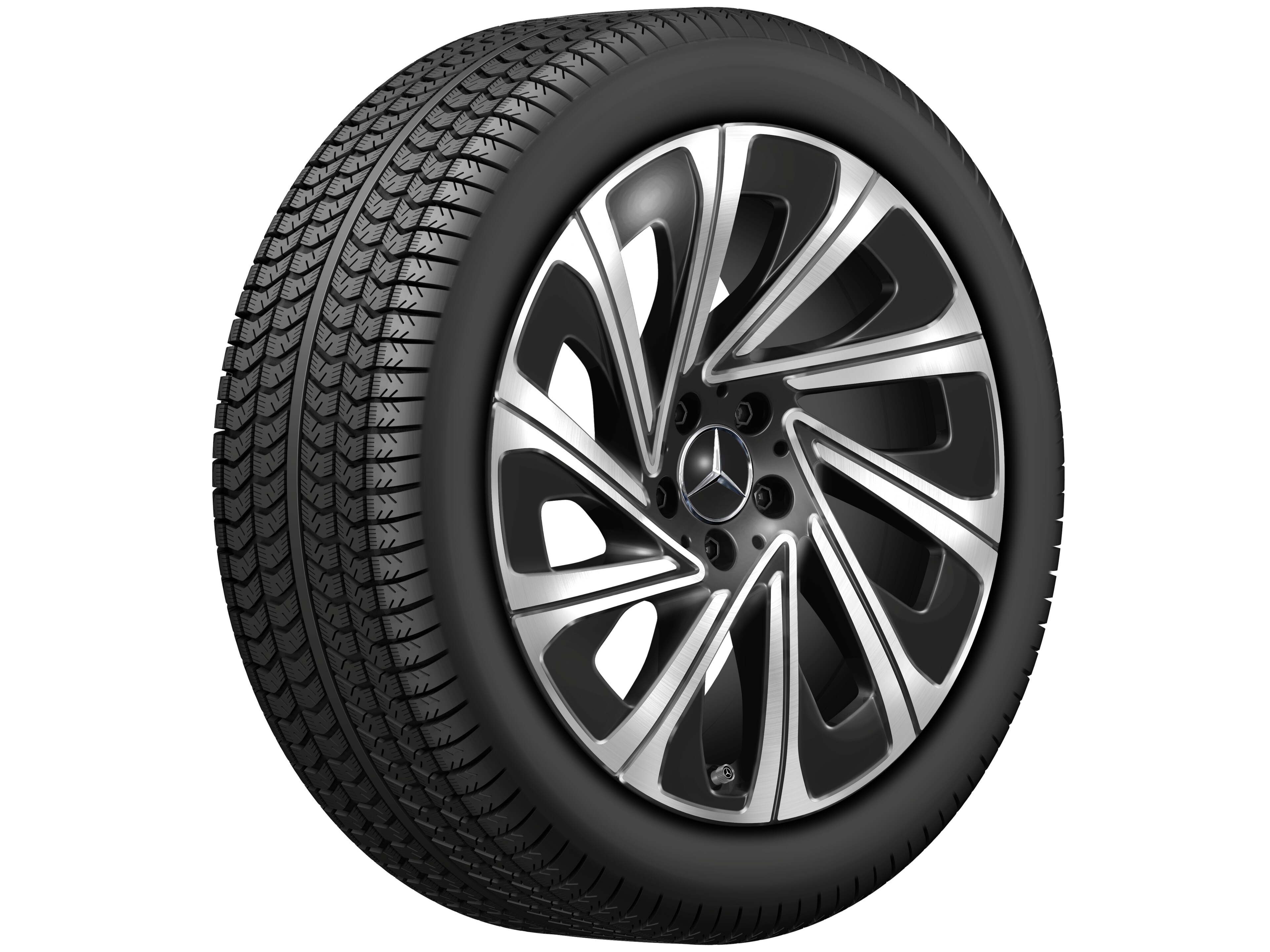 10-spoke wheel, Aero, 48.3 cm (19-inch) - 9,5 J x 19 ET 51, black, high-sheen