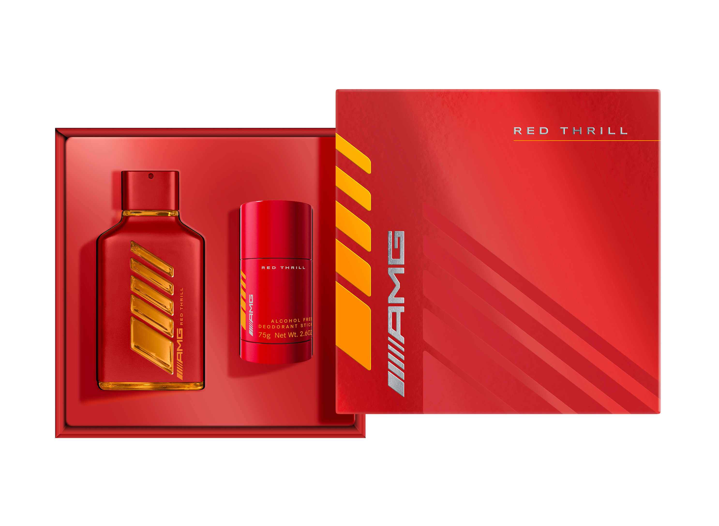 AMG Red Thrill gift set, EdP - for men, INCC, 100 ml