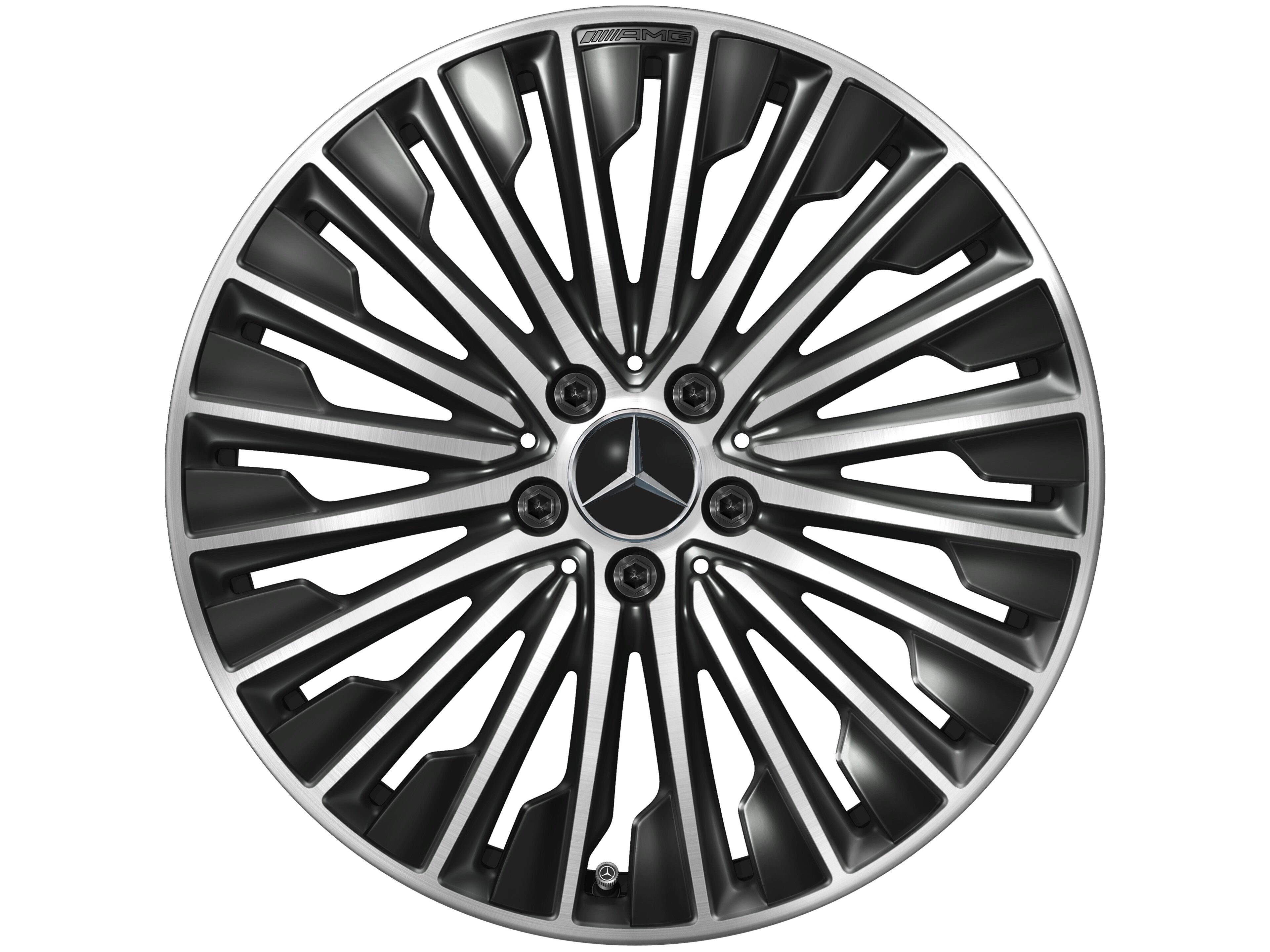 AMG multi-spoke wheel, 48.3 cm (19-inch) - 9 J x 19 ET 60,5, black, high-sheen