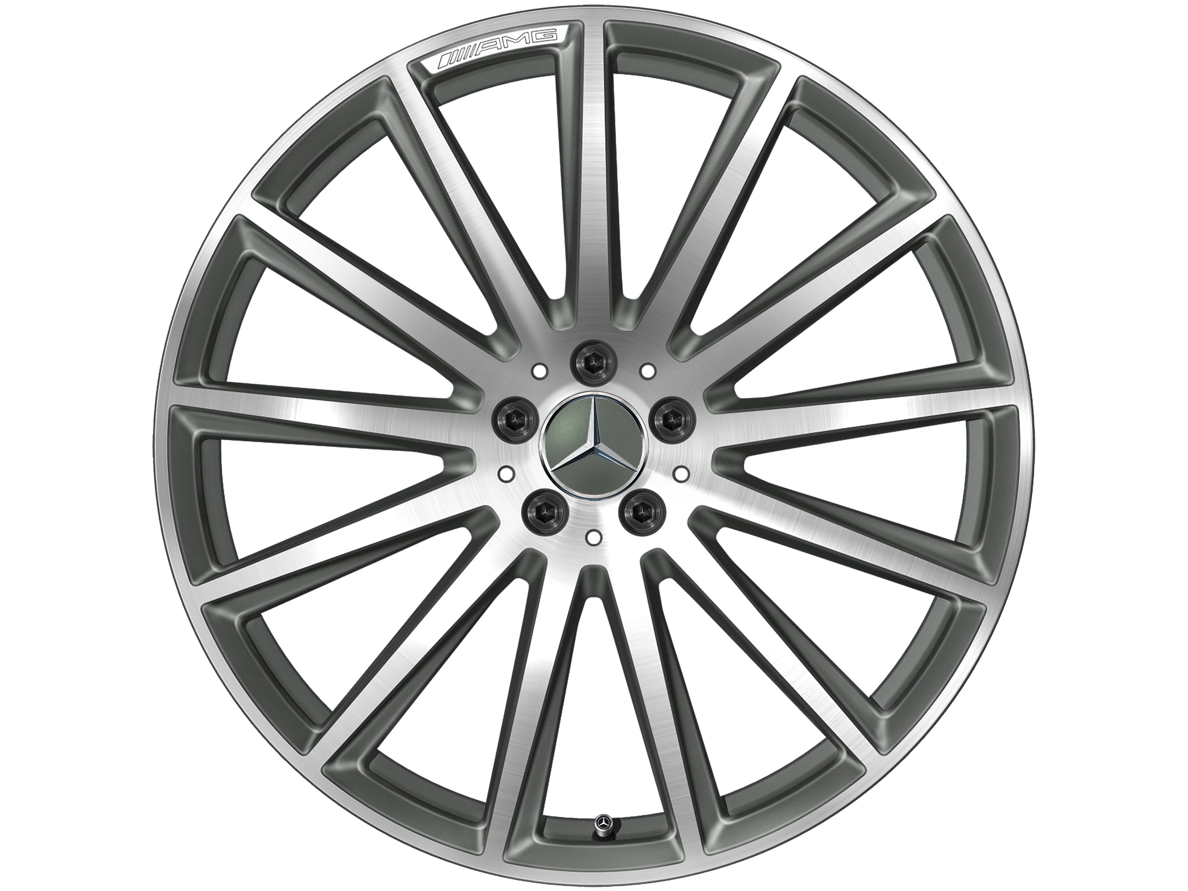 AMG multi-spoke wheel, 55.9 cm (22-inch) - 9,5 J x 22 ET 45, titanium grey