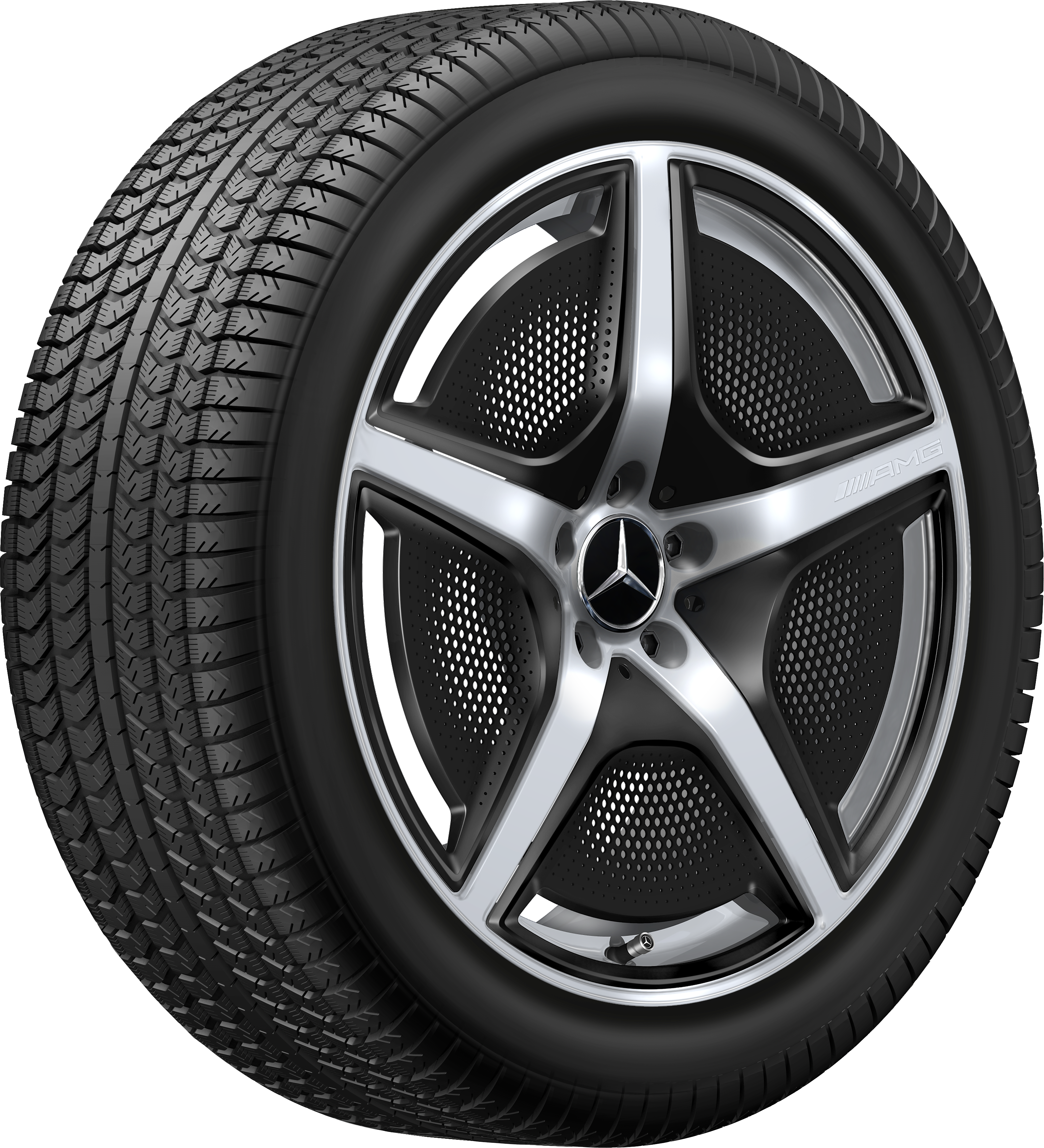 AMG 5-spoke wheel, 50.8 cm (20-inch) - 9 J x 20 ET 50, vanadium silver, high-gloss