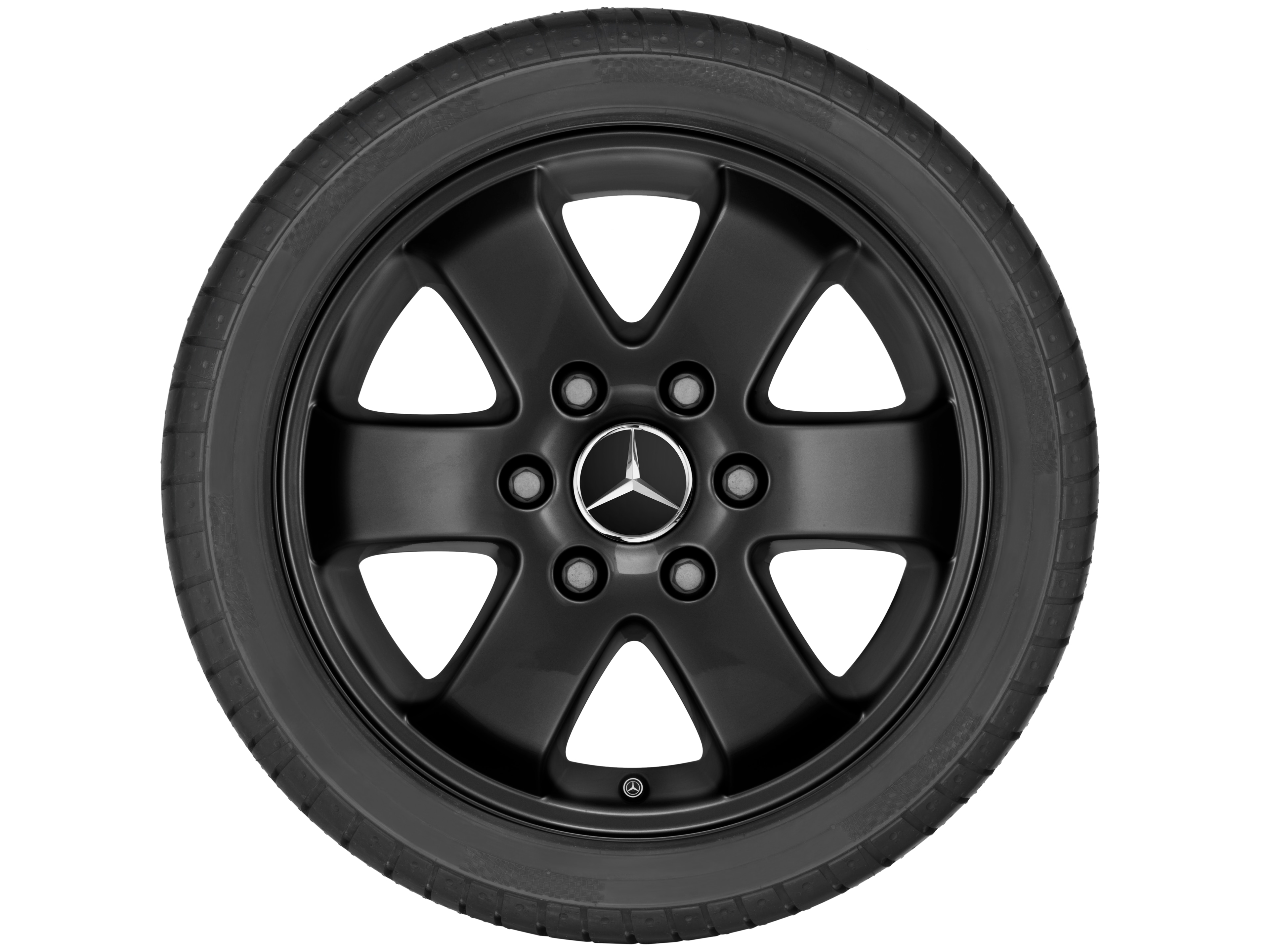 6-spoke wheel, 40.6 cm (16-inch) - 6,5 J x 16 ET 62, black