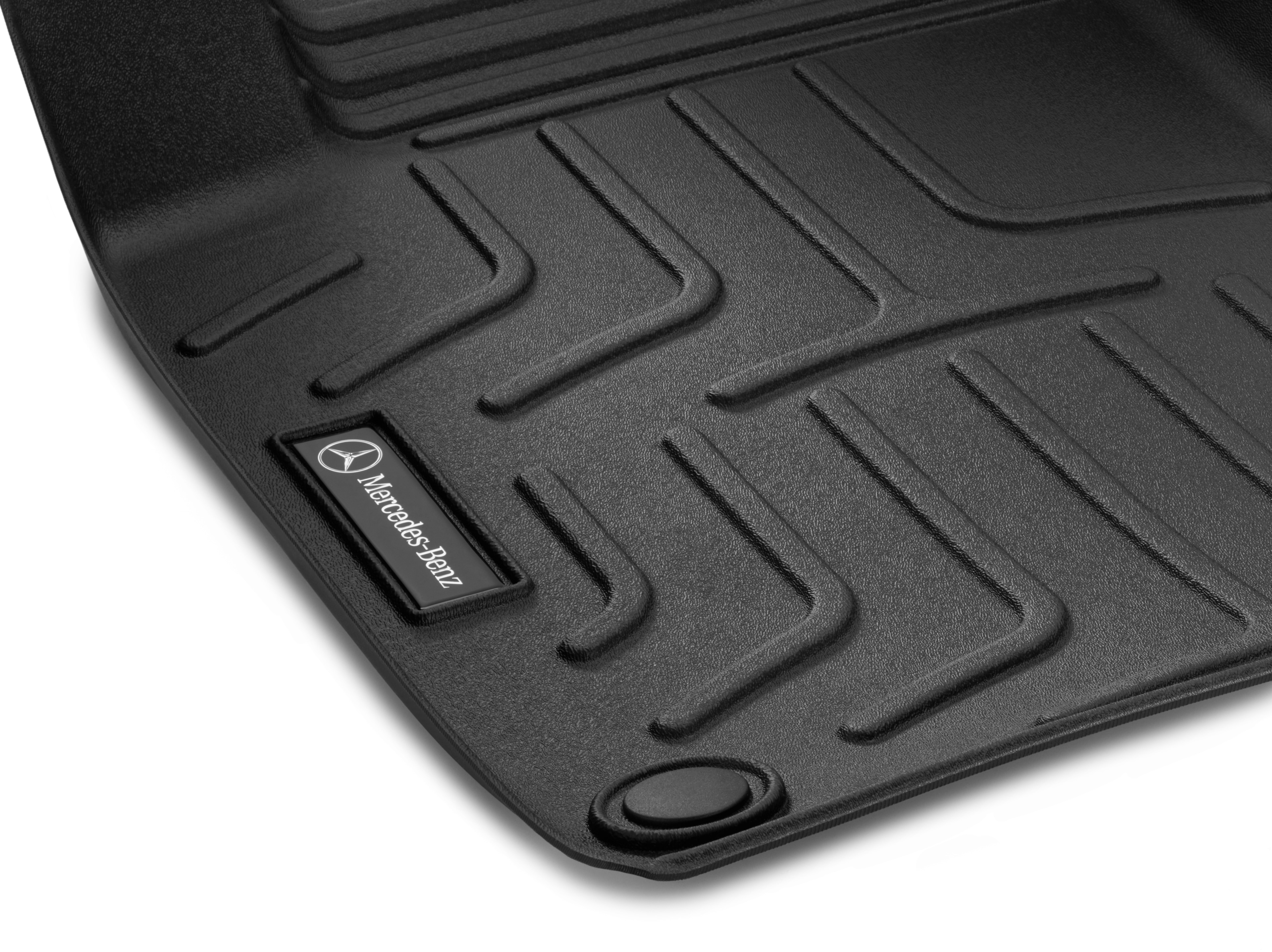 Floor mat trays CLASSIC, Driver/front passenger's mat, Set of 2 - LHD, black