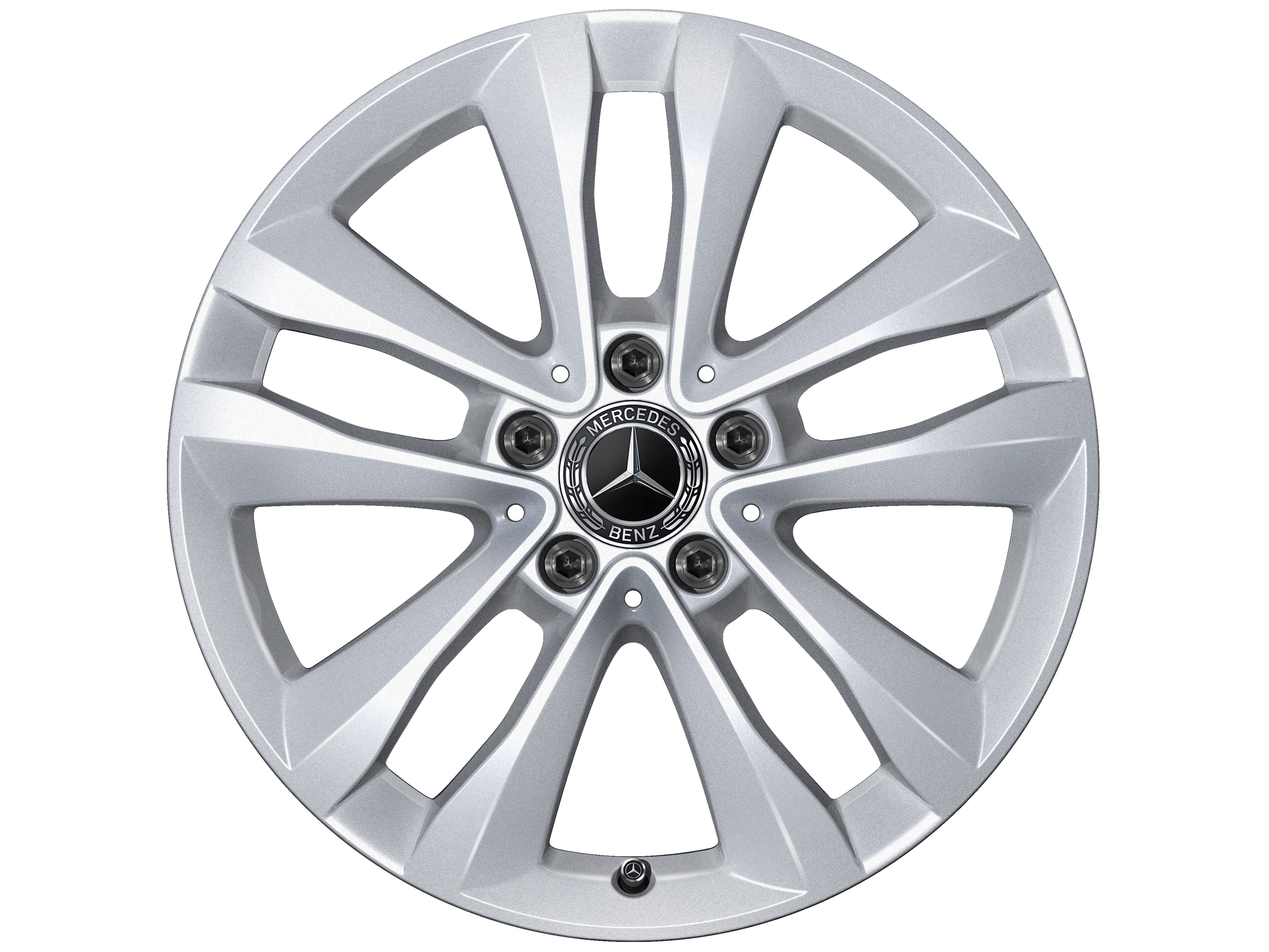 5-twin-spoke wheel, 43.2 cm (17-inch) - 7 J x 17 ET 48,5, vanadium silver, painted