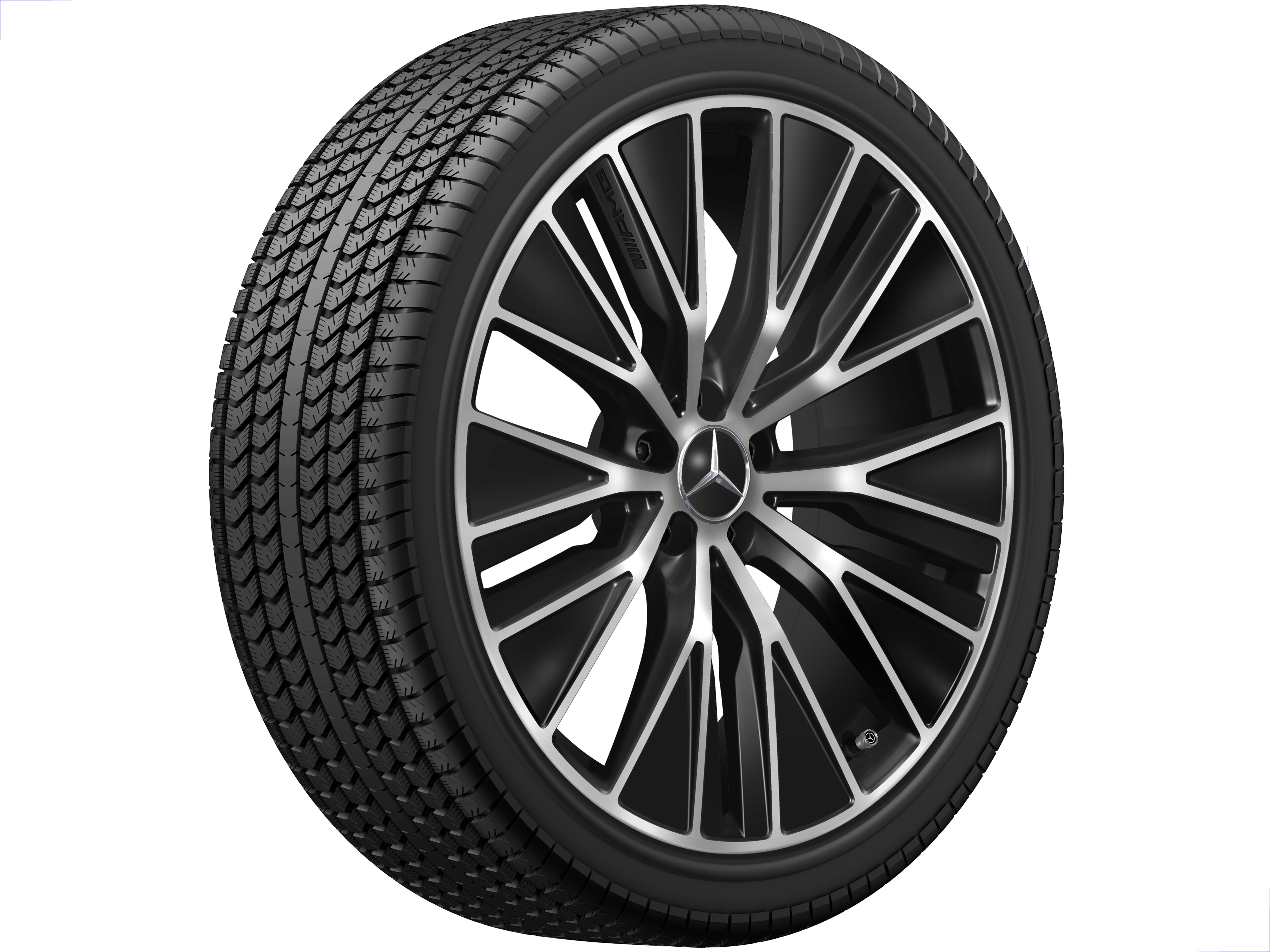 AMG light-alloy wheel, in Y-spoke design, 53.3 cm (21-inch), aerodynamically optimized - 9,5 J x 21 ET 58,2, black, high-sheen
