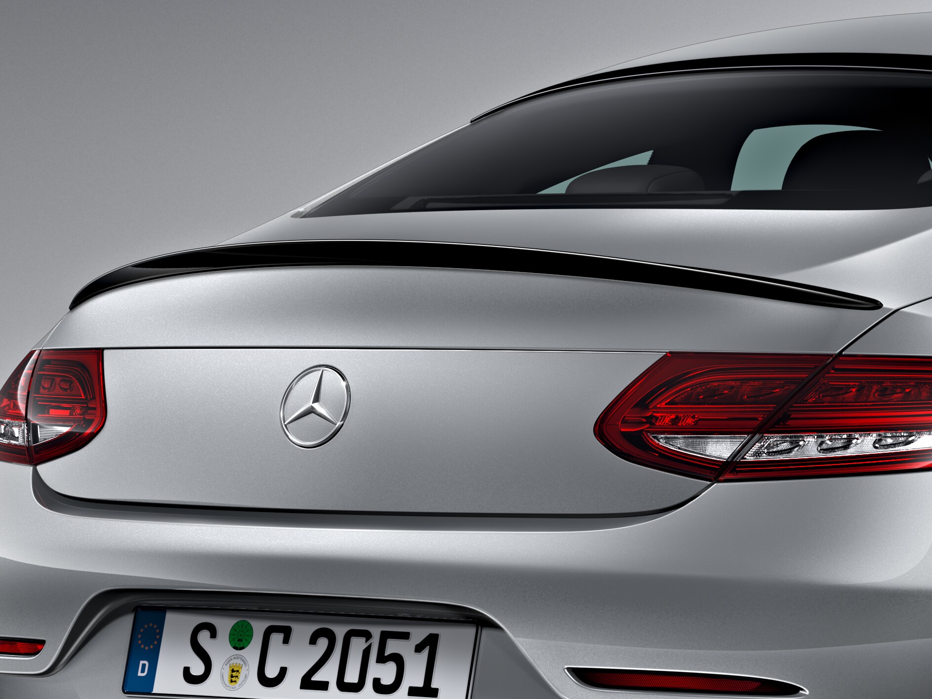 Rear spoiler - Polyurethane, primed