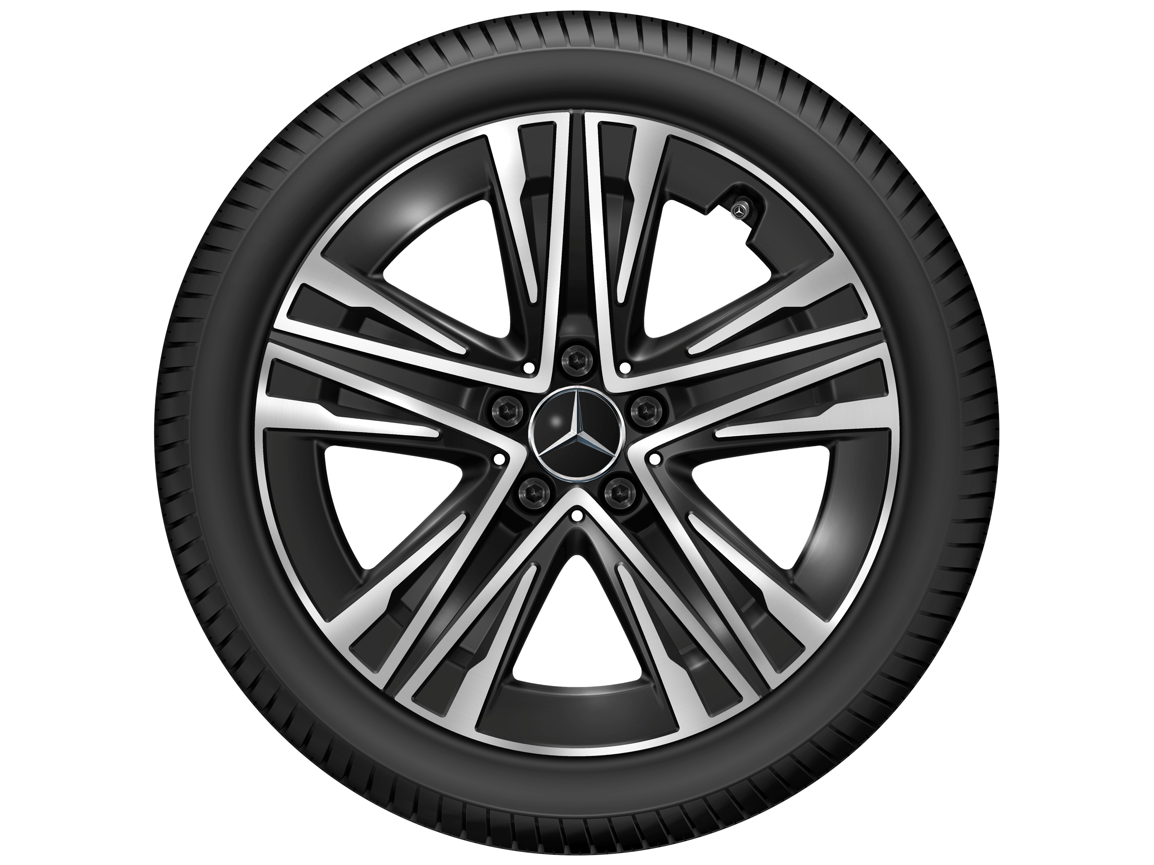 5-W spoke wheel, Aero, 45.7 cm (18-inch) - 7,5 J x 18 ET 48,4, black, high-sheen