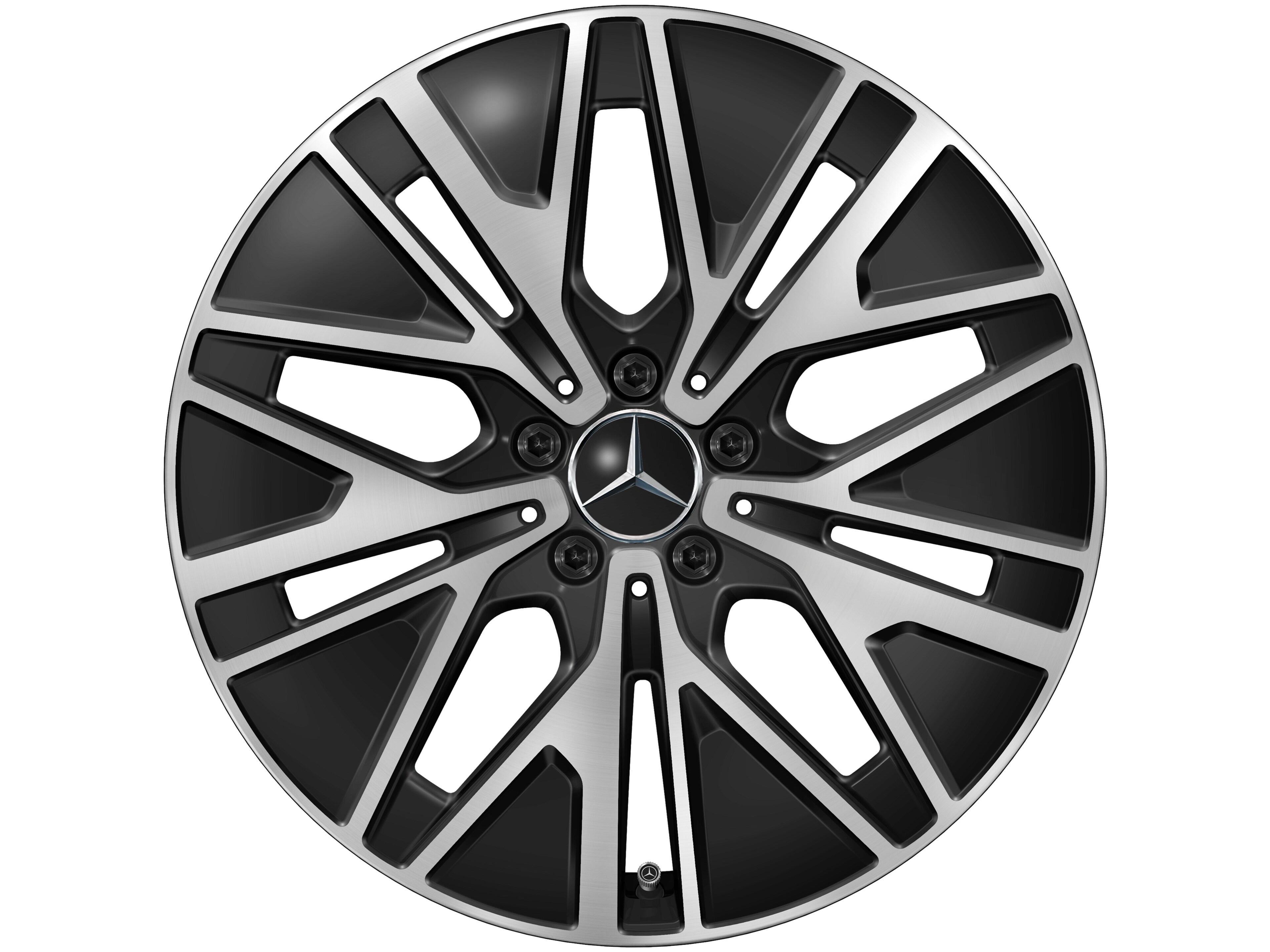 Multi-spoke wheel, Aero, 48.3 cm (19-inch) - 9 J x 19 ET 58,6, black, high-sheen