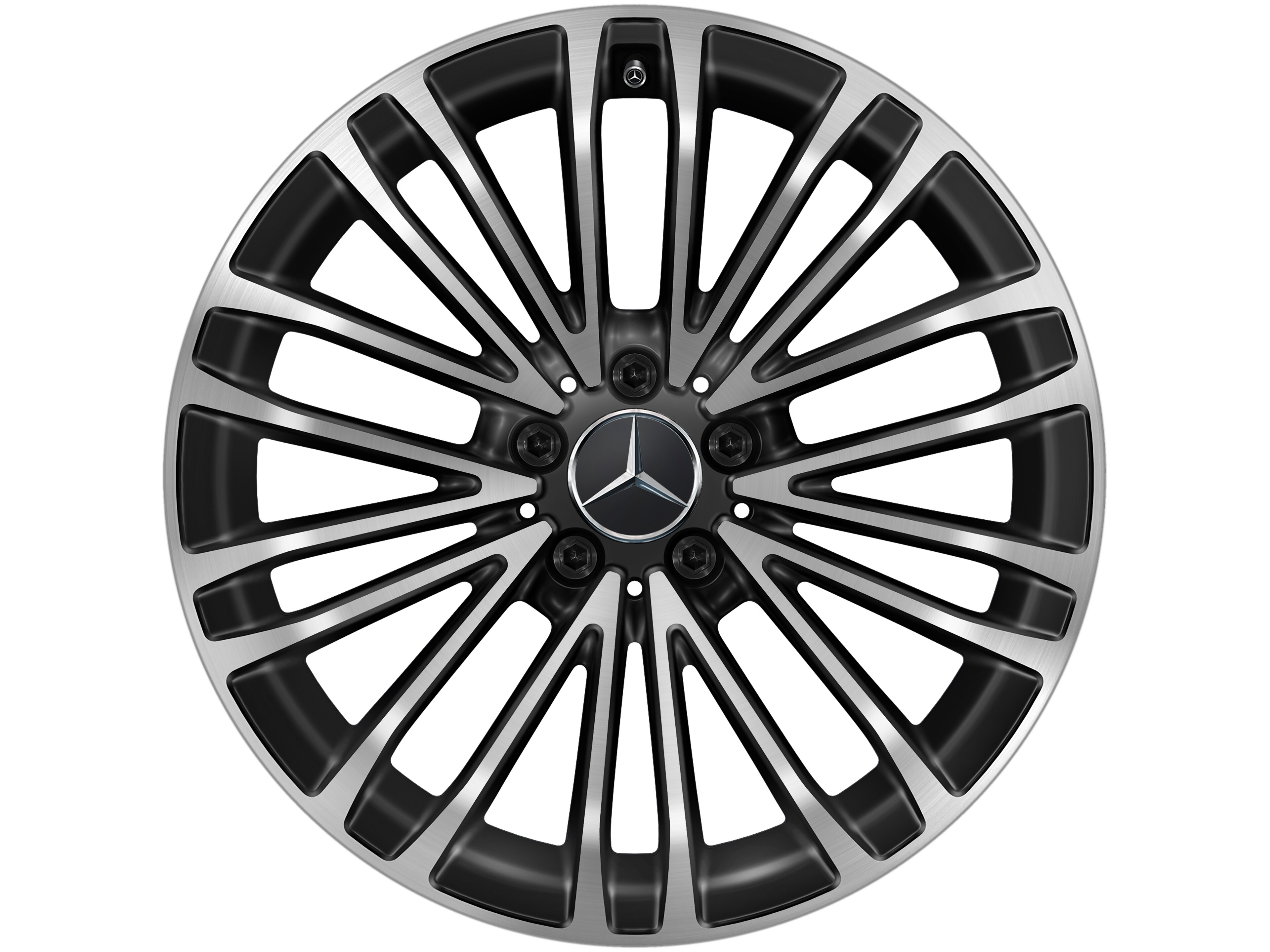 10-twin-spoke wheel, 48.3 cm (19-inch) - 10 J x 19 ET 48,1, black, high-sheen
