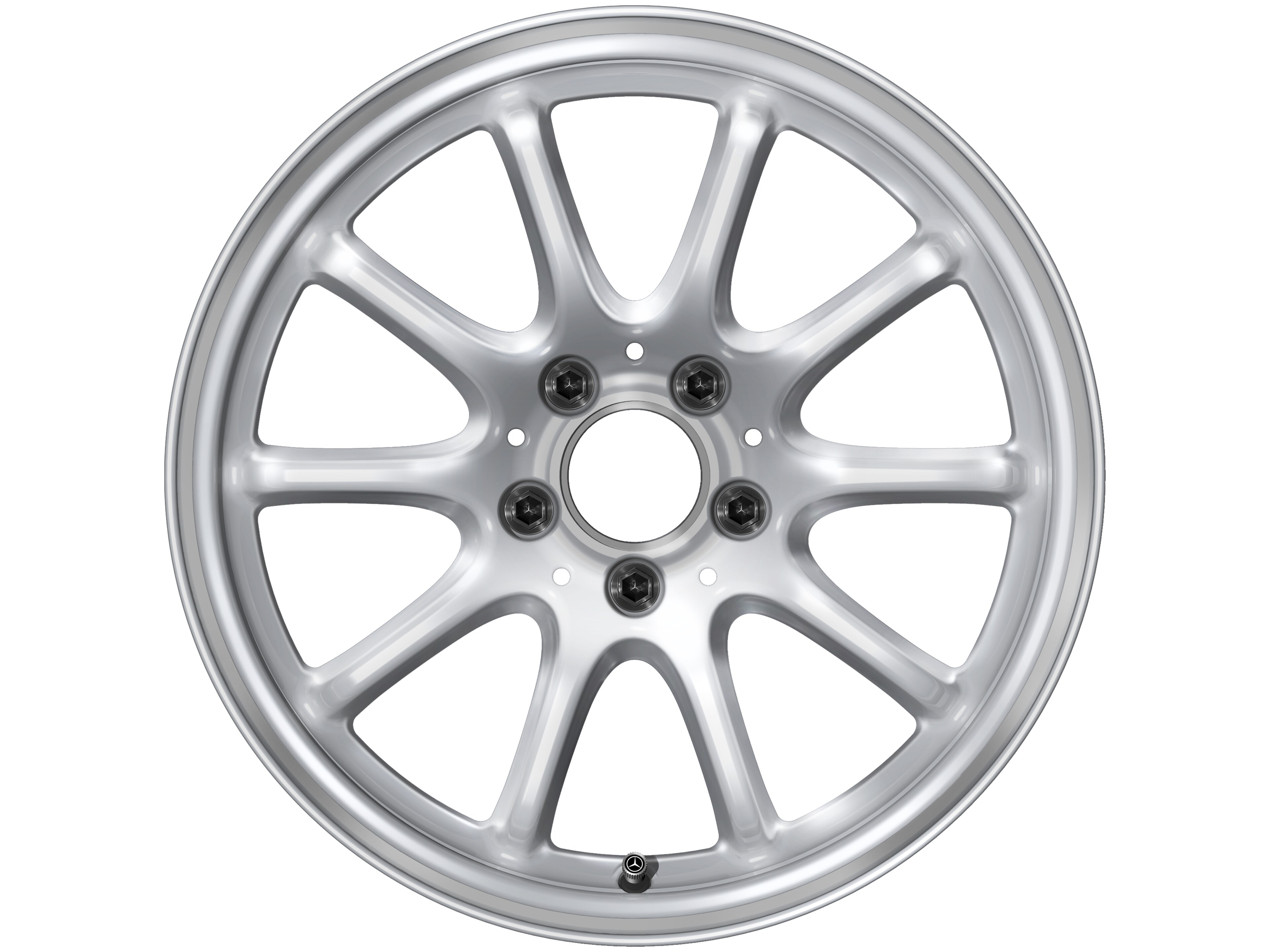 10-spoke wheel, 43.2 cm (17-inch) - 7,5 J x 17 ET 30, vanadium silver, high-sheen