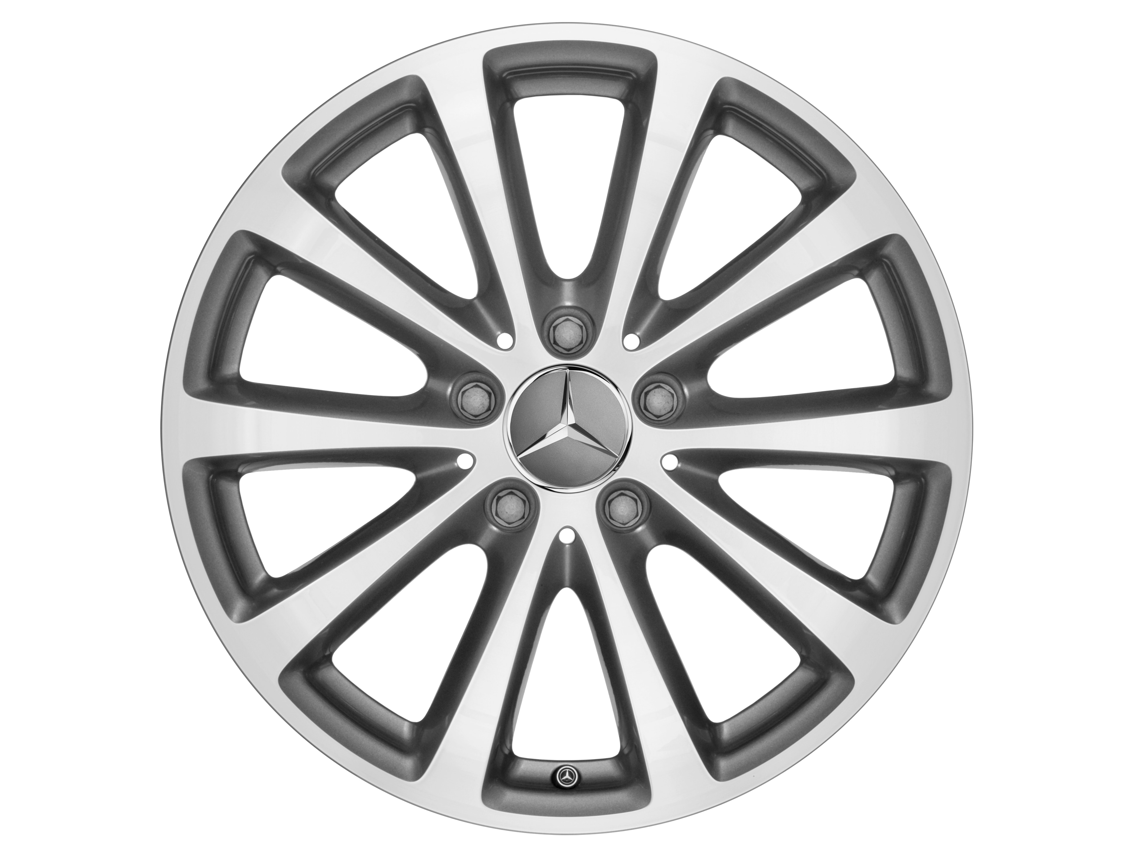 10-spoke wheel, 43.2 cm (17-inch) - 7,5 J x 17 ET 40, himalaya grey, high-sheen