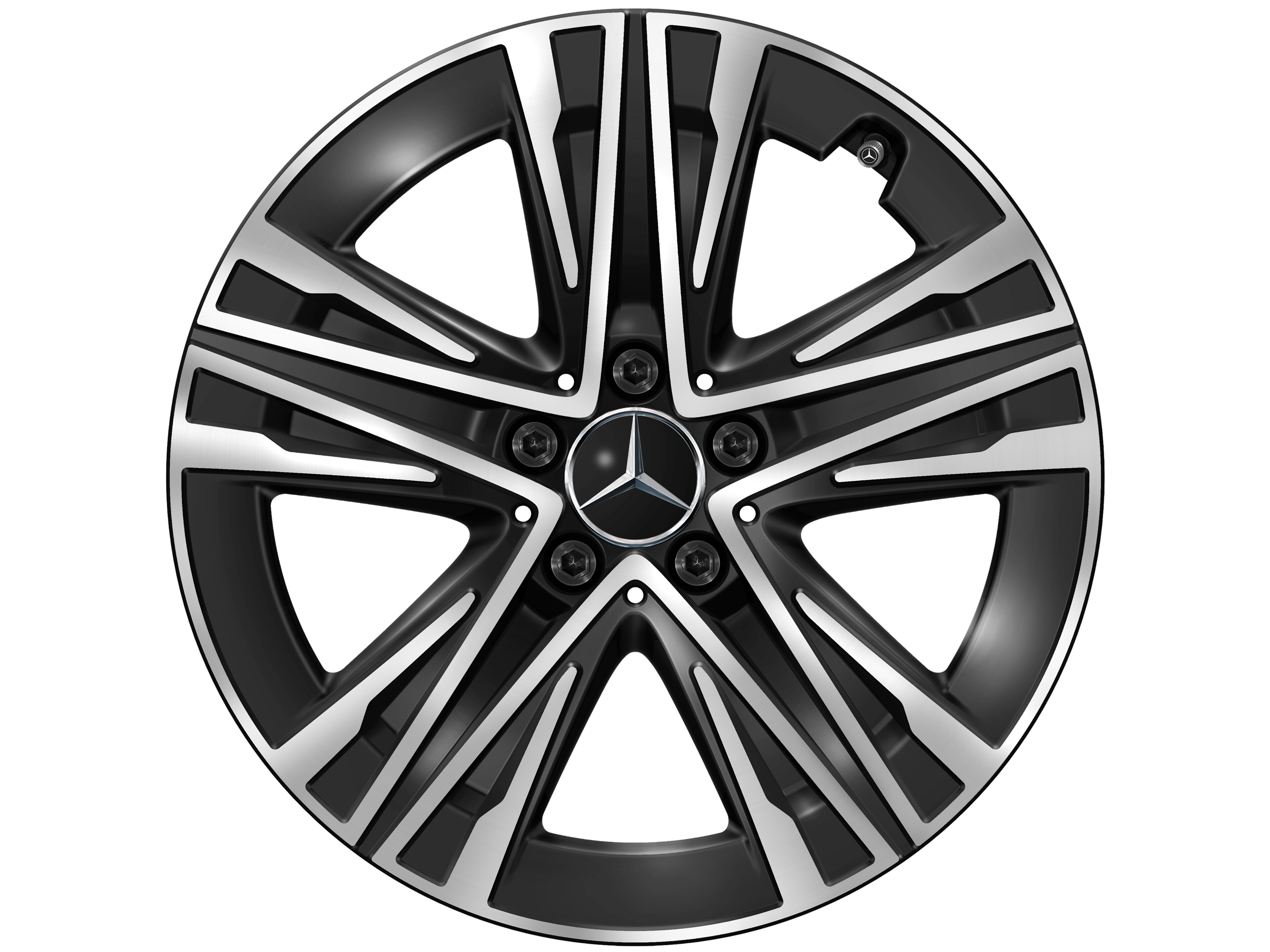 5-W spoke wheel, Aero, 45.7 cm (18-inch) - 7,5 J x 18 ET 48,4, black, high-sheen
