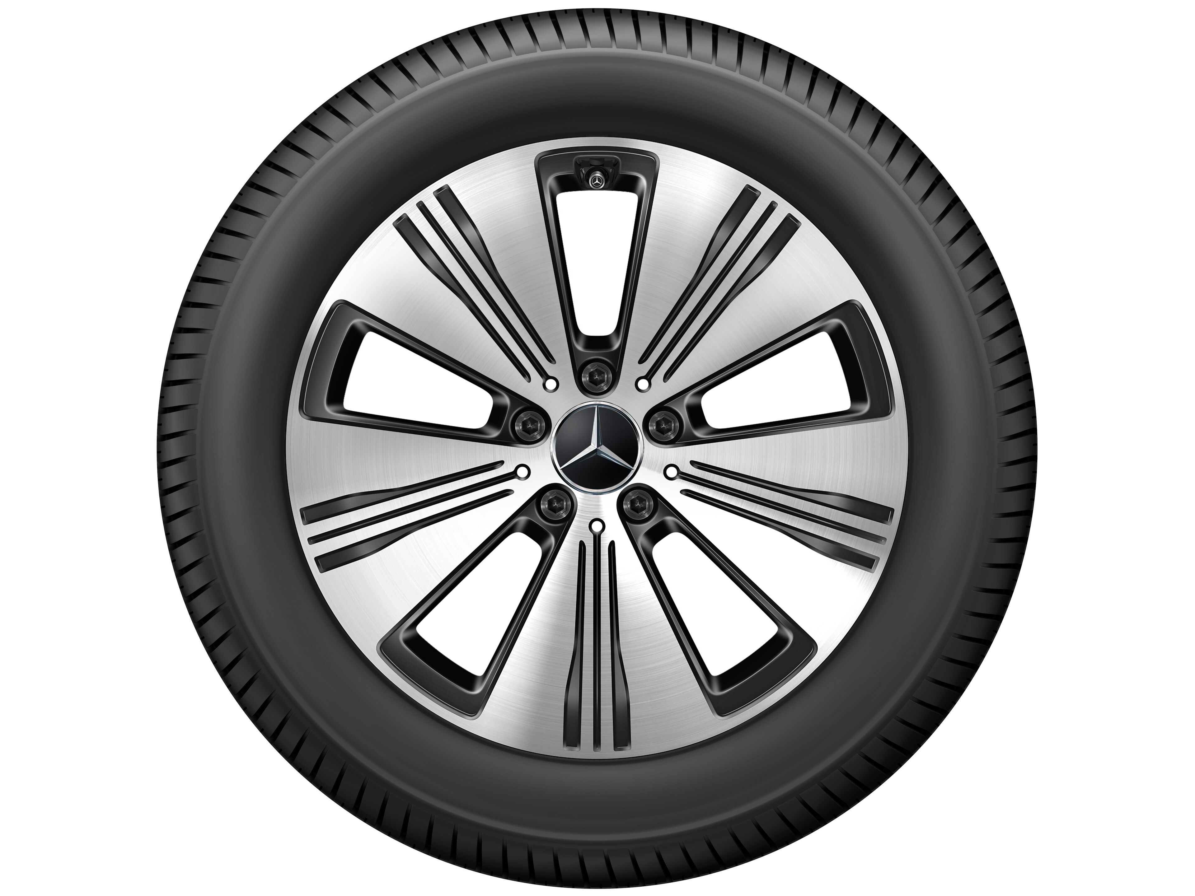 5-spoke wheel, 45.7 cm (18-inch) - 7,5 J x 18 ET 53,5, black, high-sheen