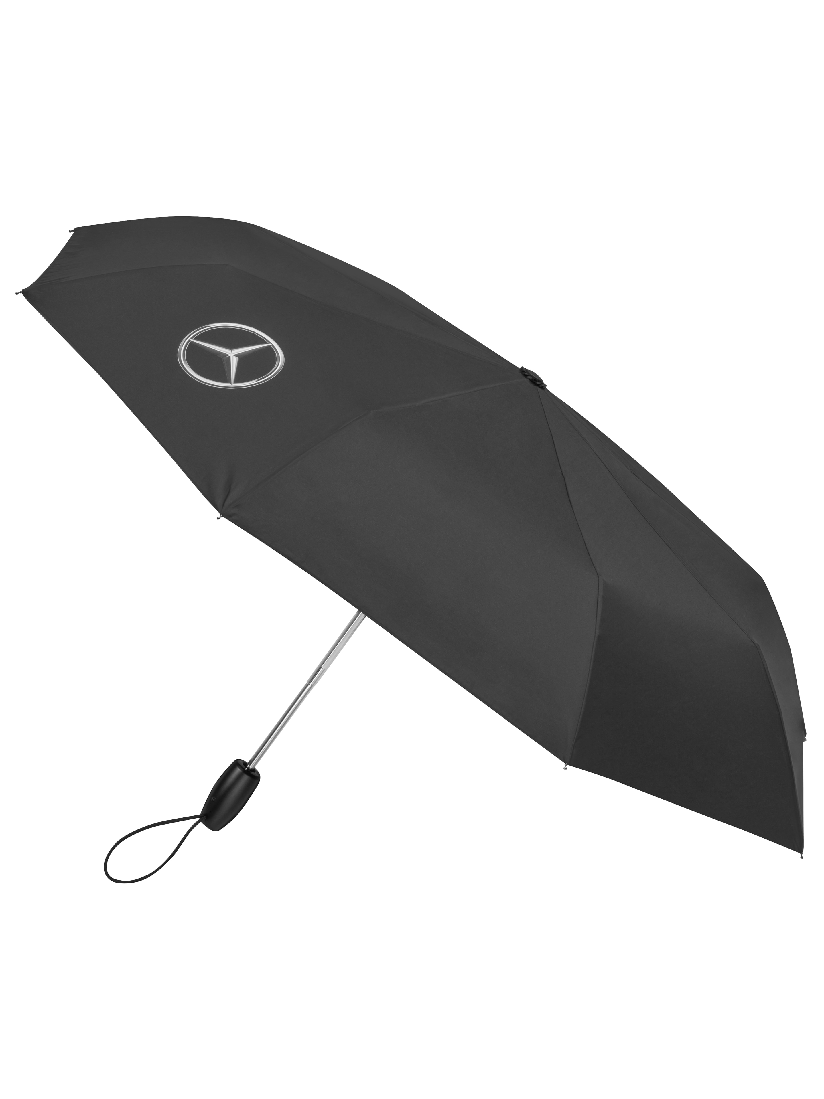 Taschenschirm - schwarz, Stahl / Polyester