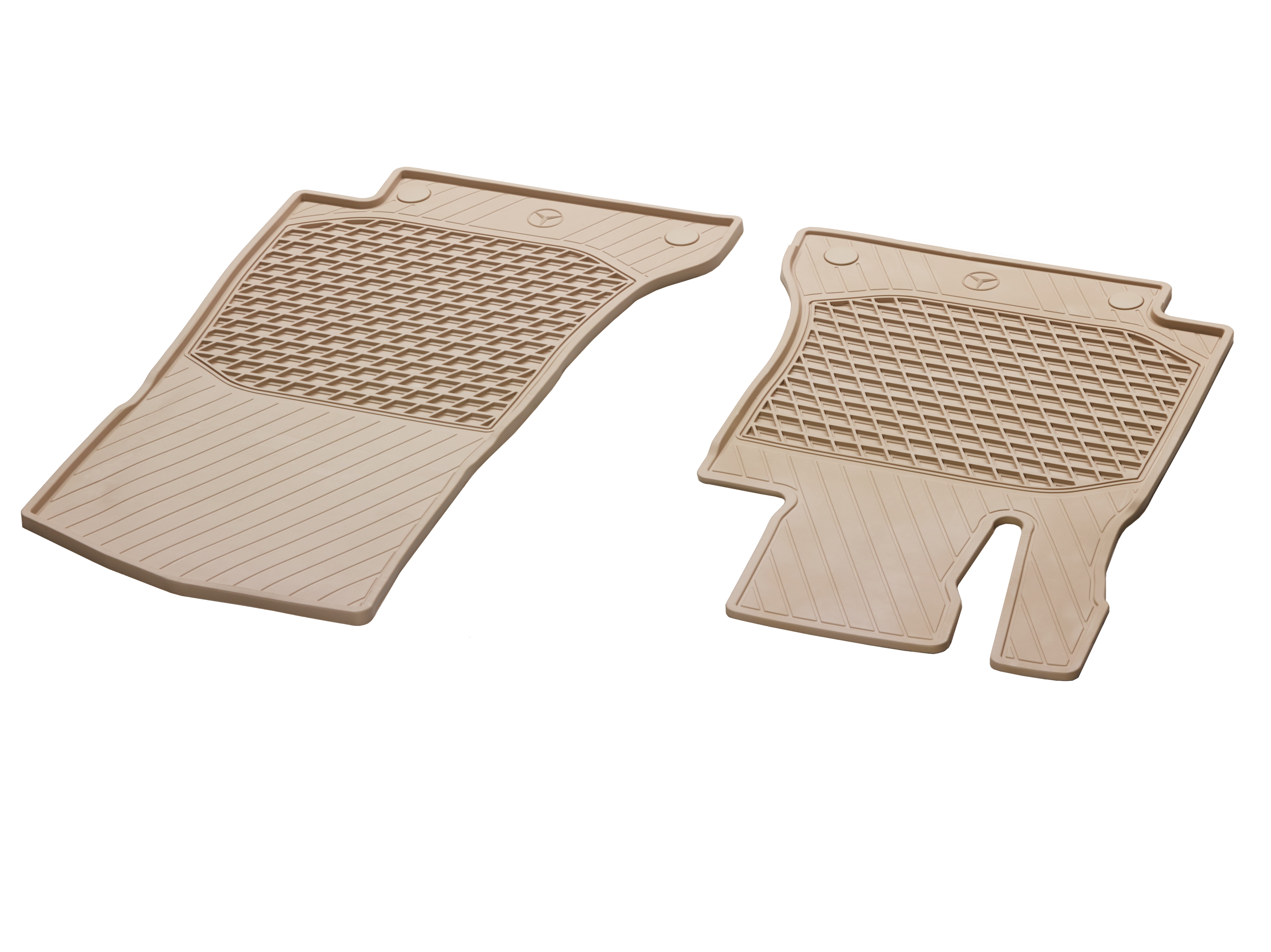 All-season floor mats CLASSIC, Driver/front passenger's mat, Set of 2 - LHD, silk beige